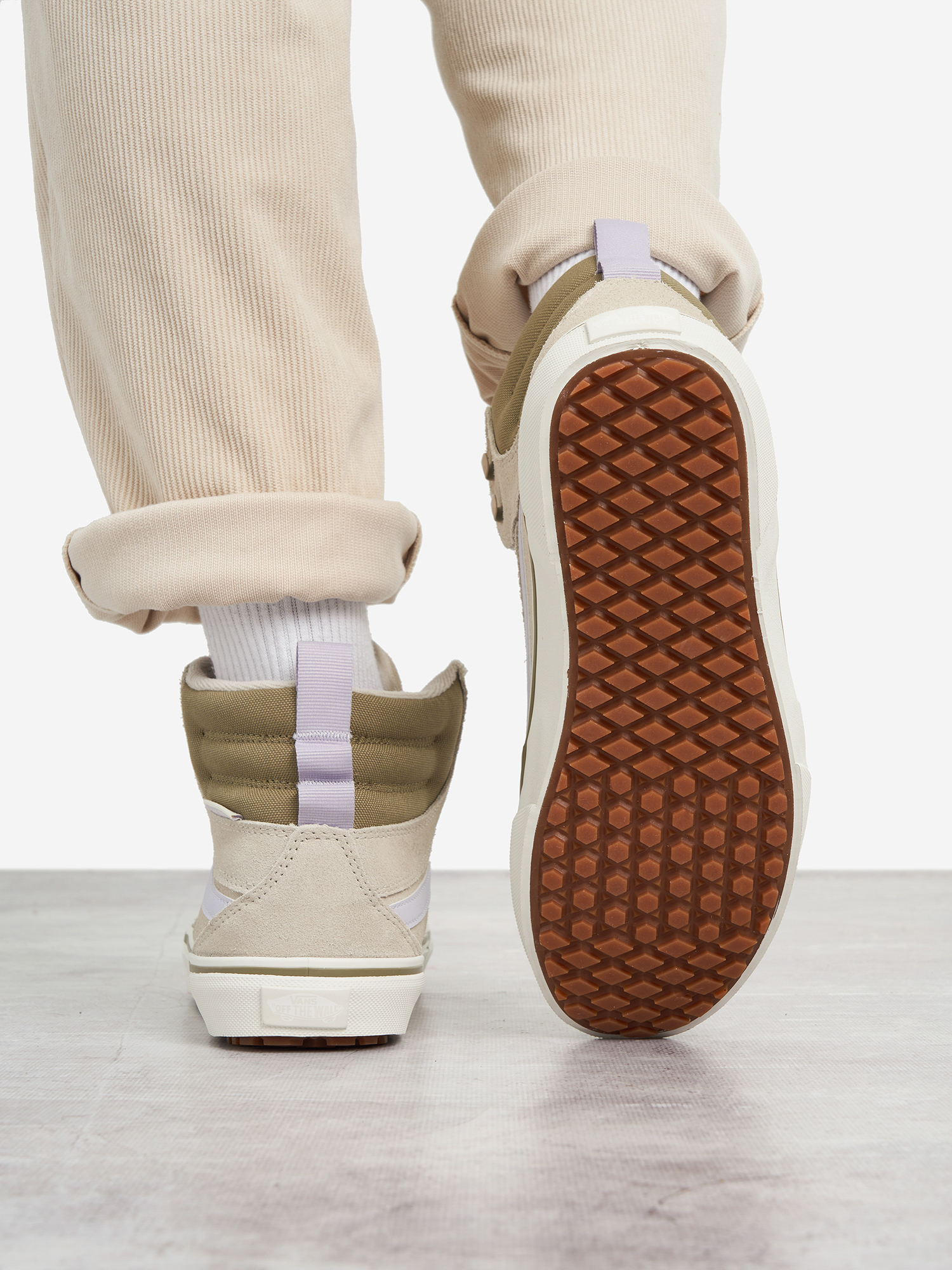 фото Кеды женские vans ashwood hi vansguard, бежевый
