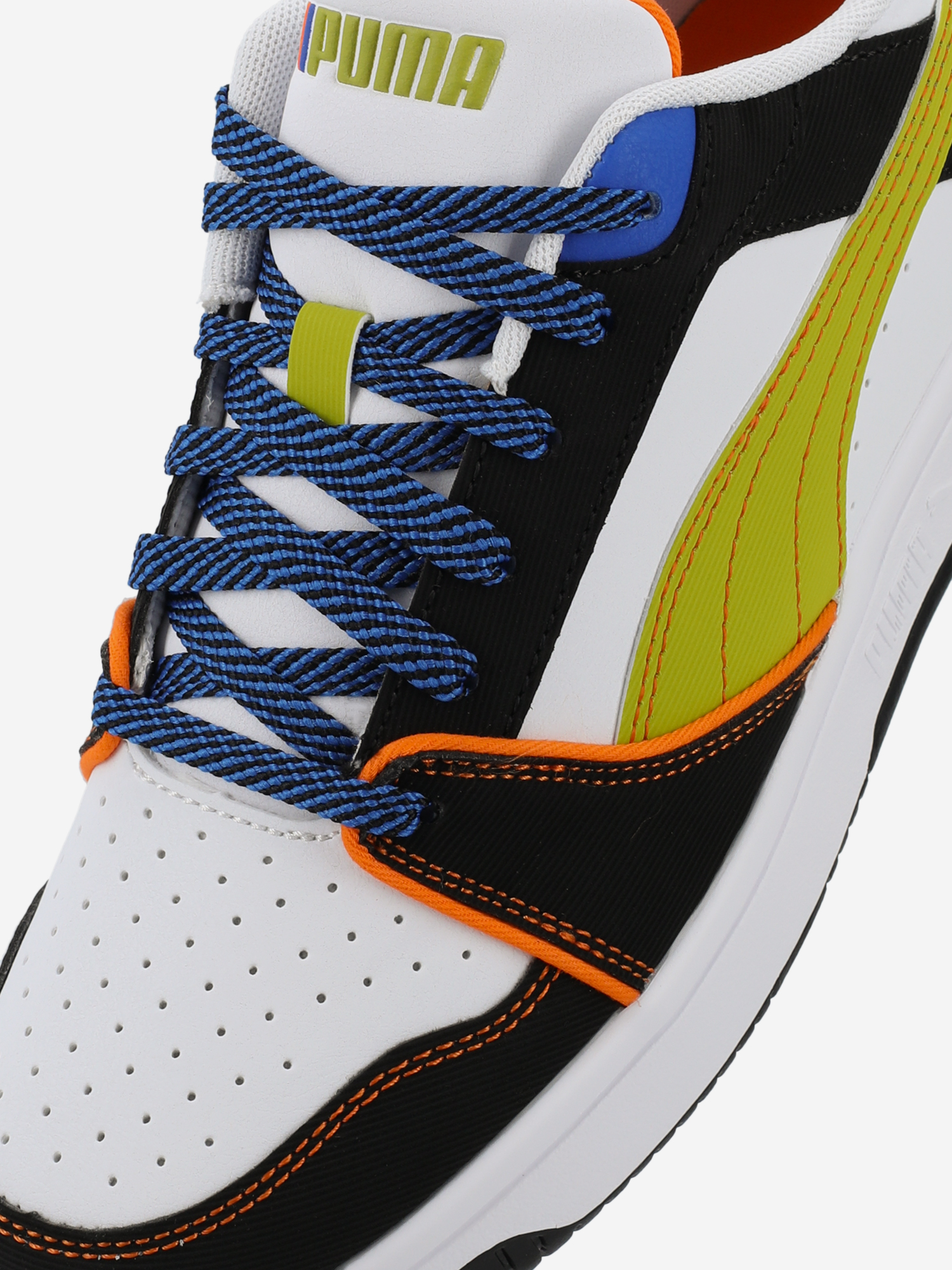 фото Кеды для мальчиков puma rebound v6 lo starblitz jr, белый