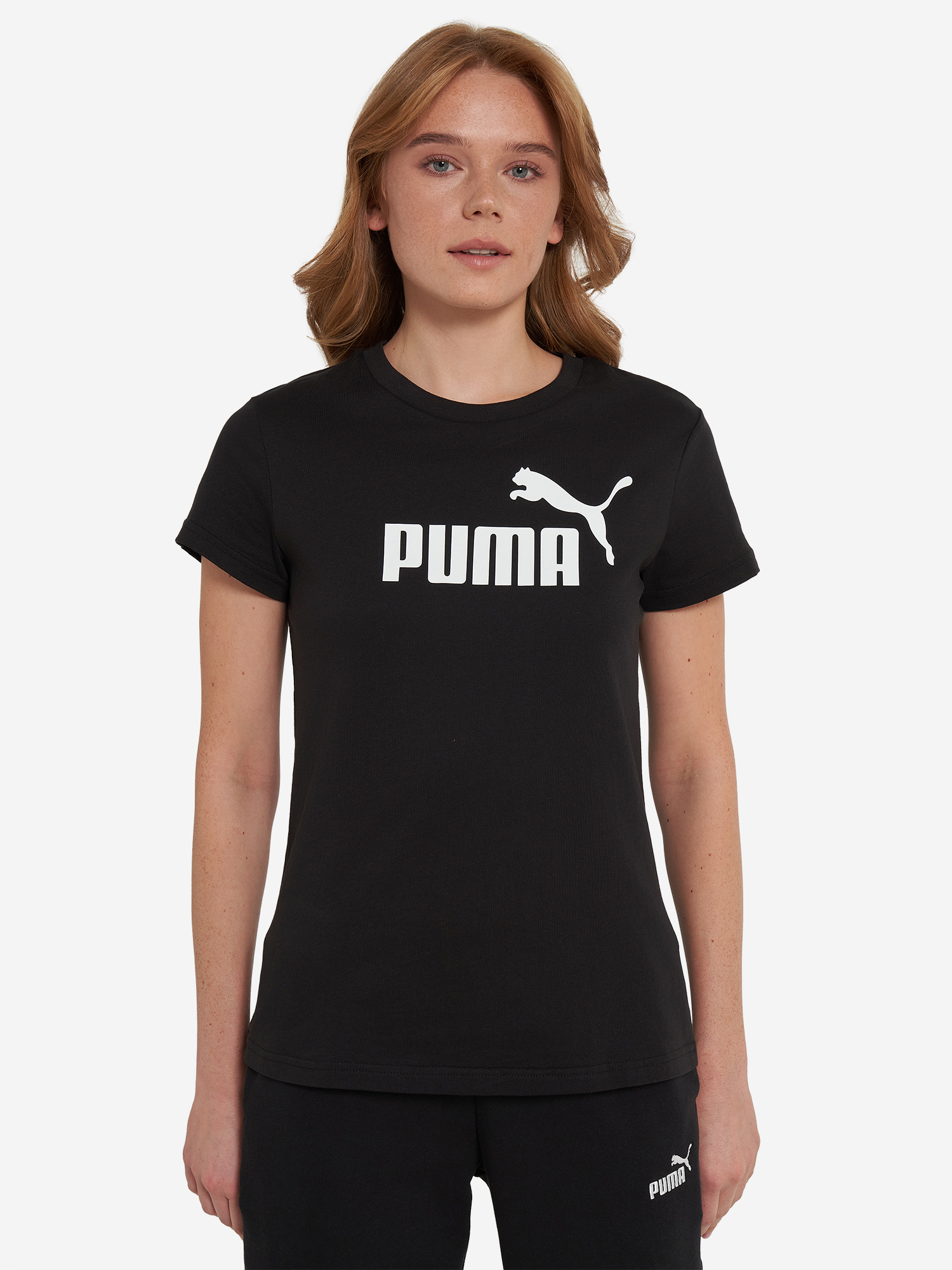 фото Футболка женская puma ess no. 1 logo, черный