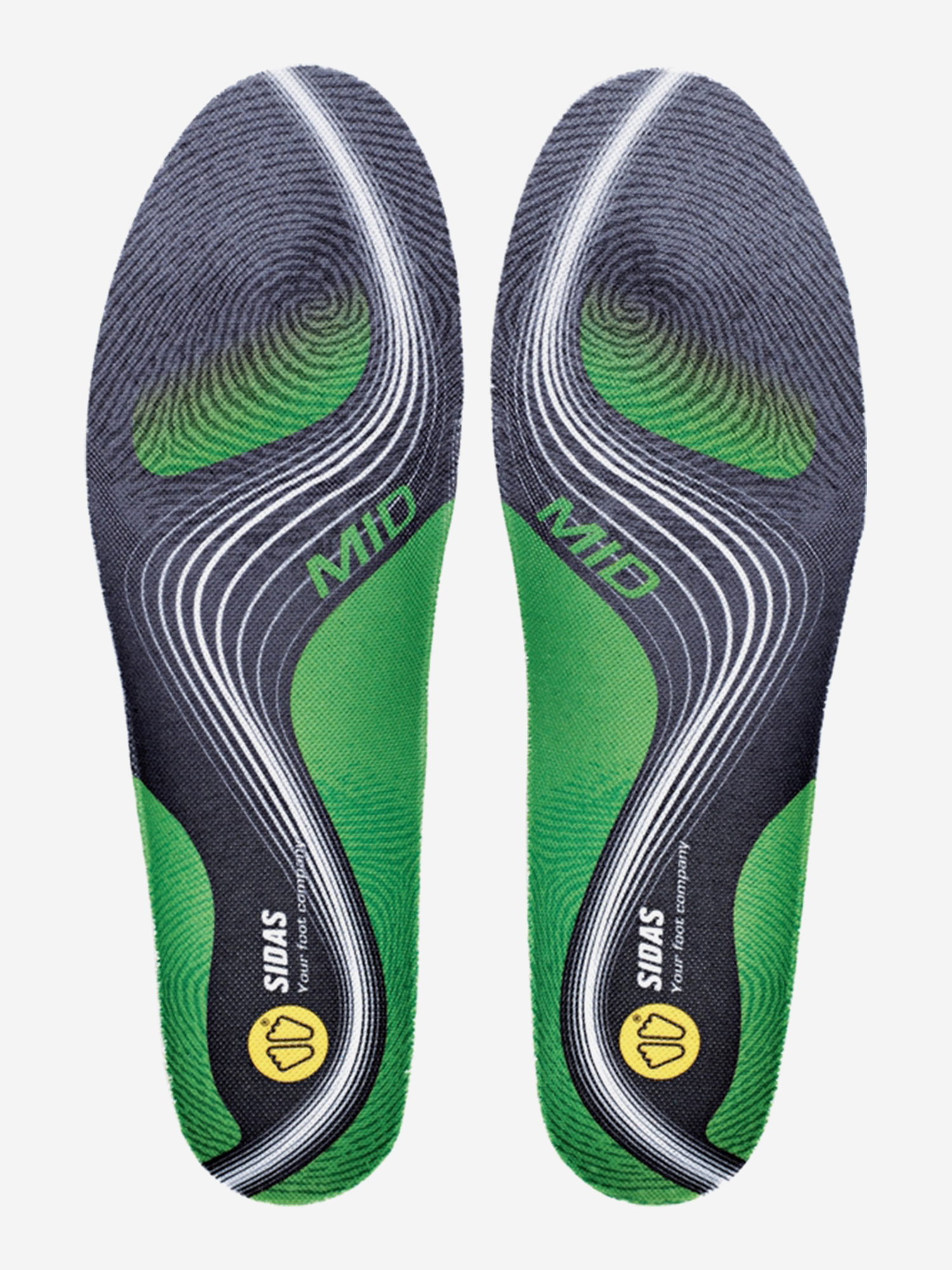 фото Стельки sidas 3feet activ mid, зеленый
