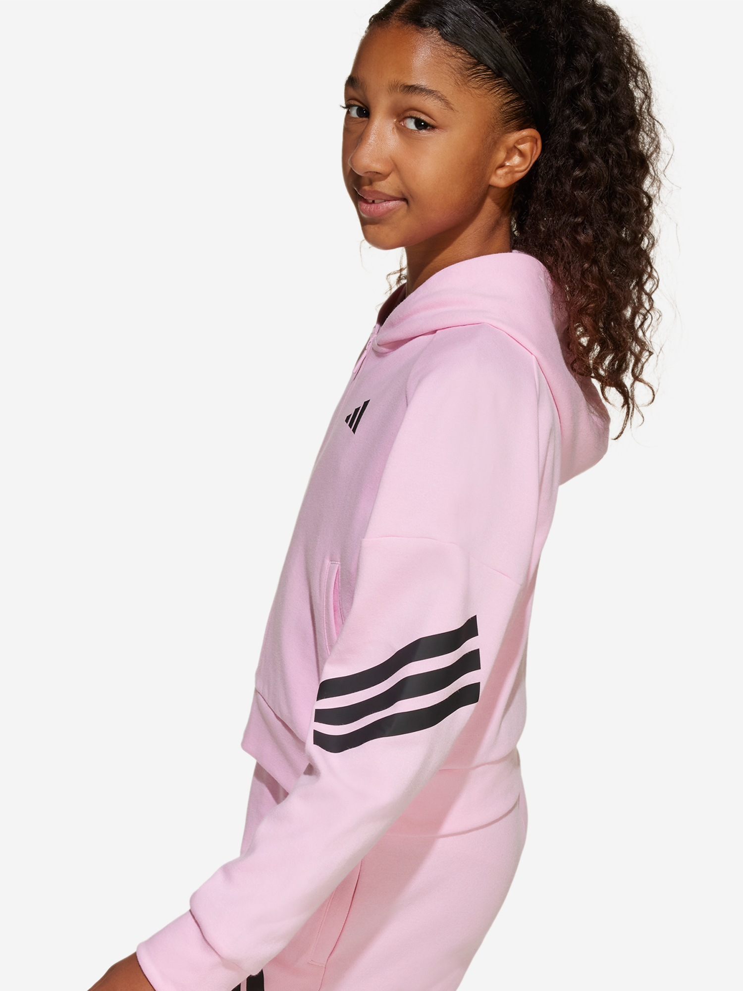 фото Толстовка для девочек adidas, розовый