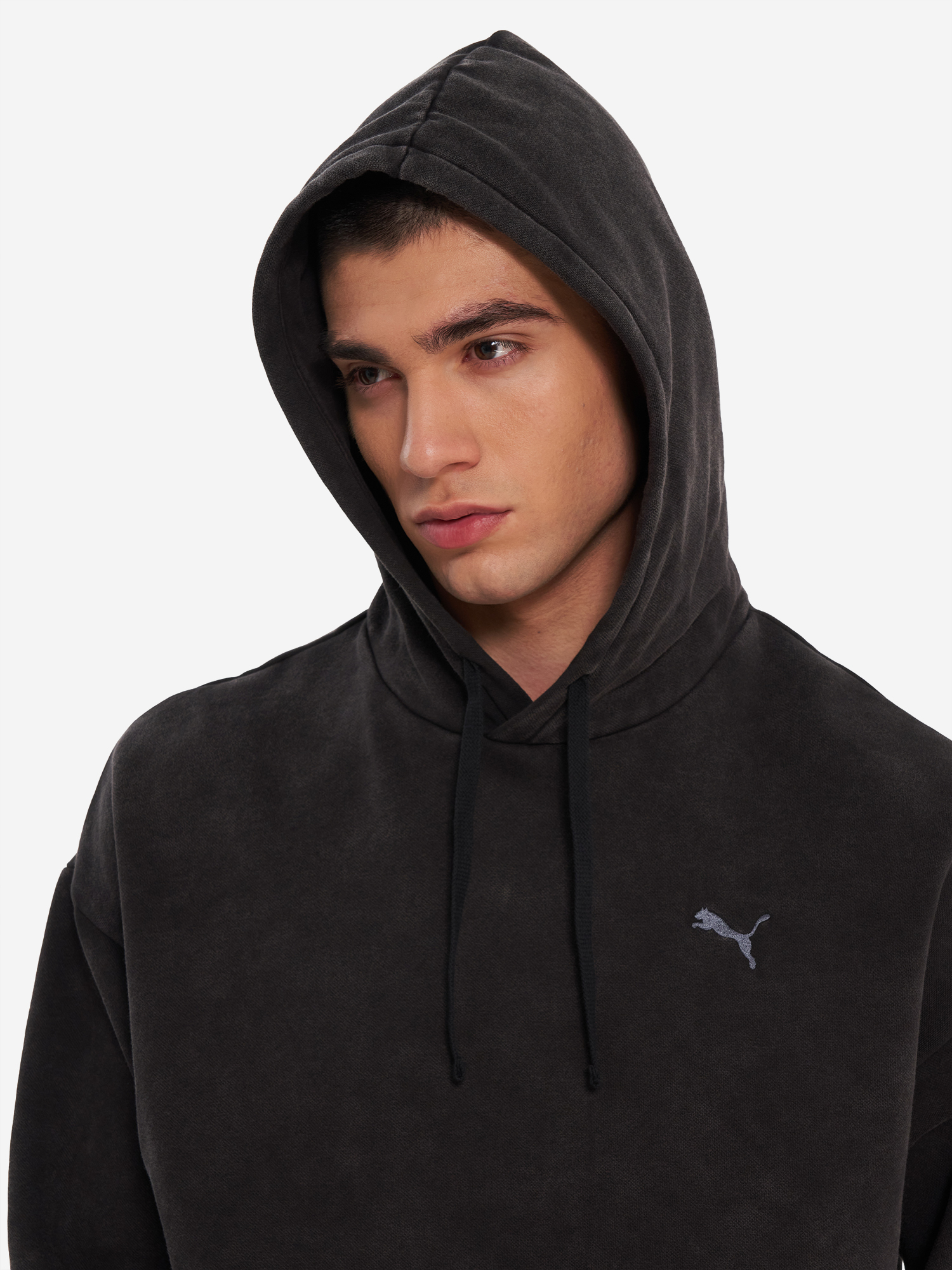 фото Худи мужское puma ess elevated, черный