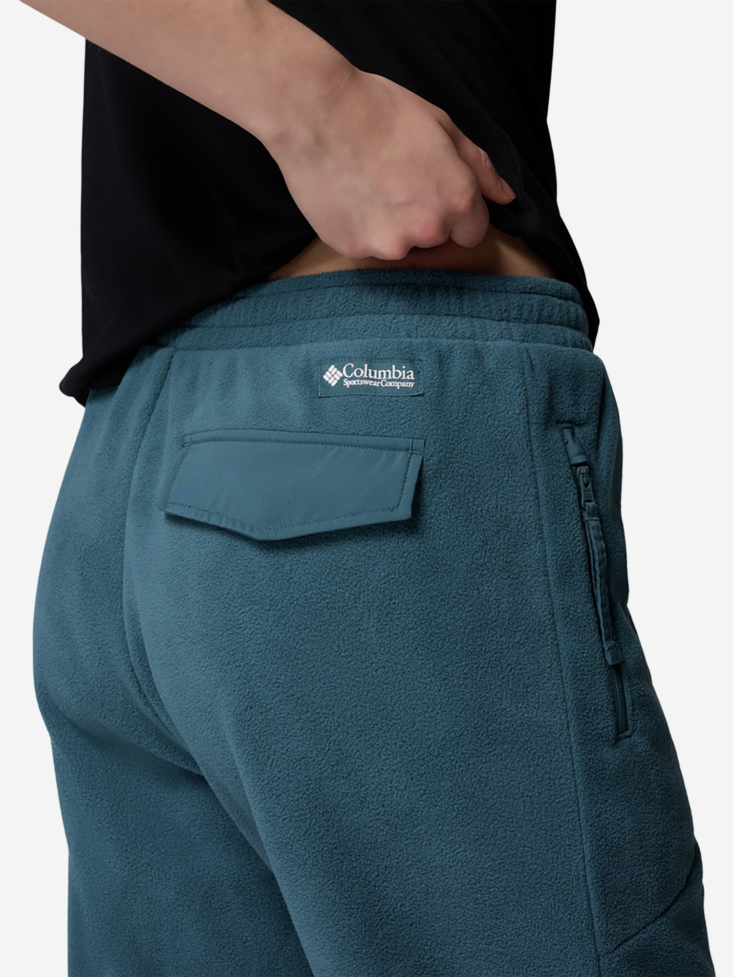 фото Брюки женские columbia sequoia grove fleece pant, голубой