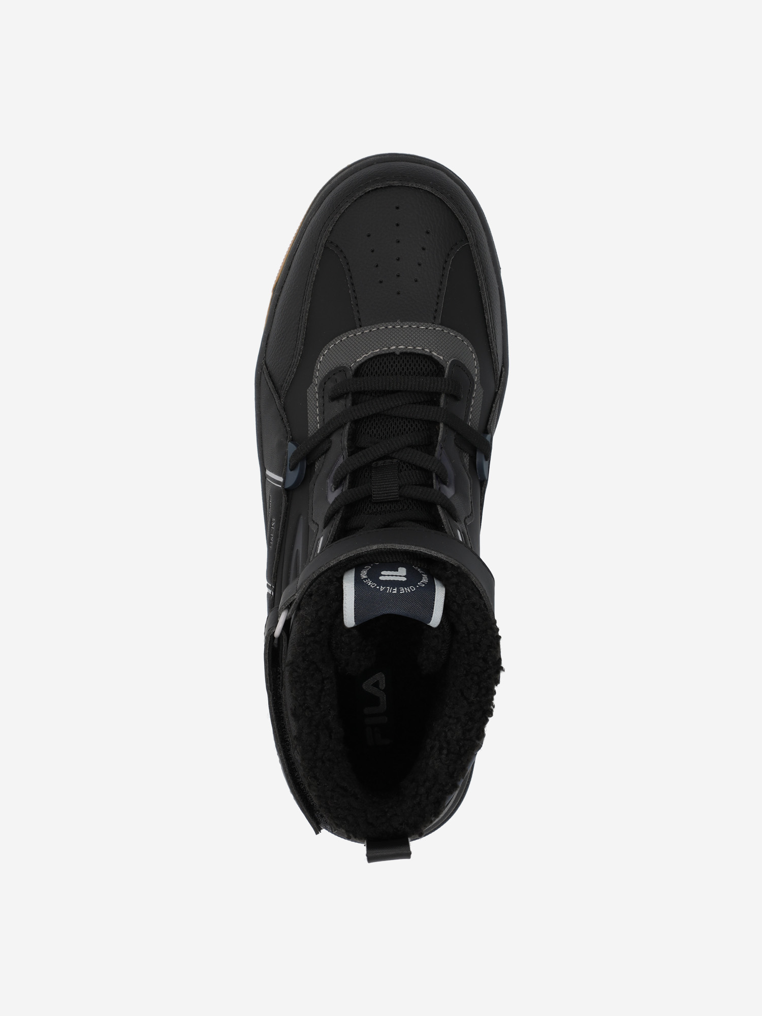 фото Кеды утепленные для мальчиков fila fil teen mid, черный
