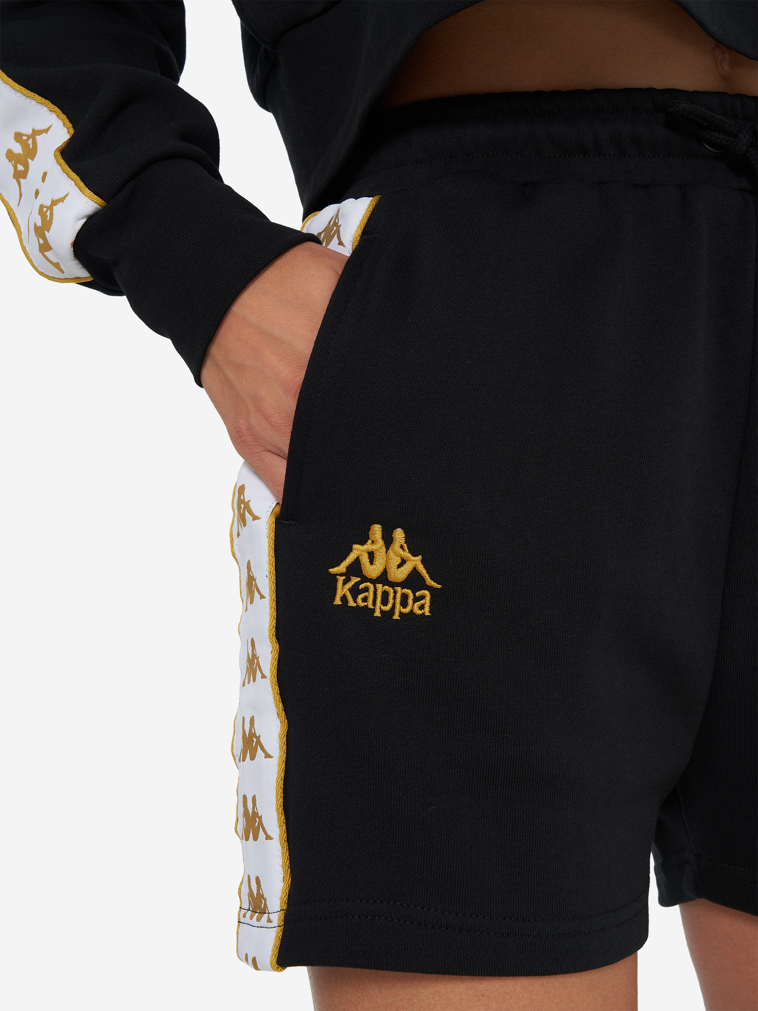 фото Шорты женские kappa, черный