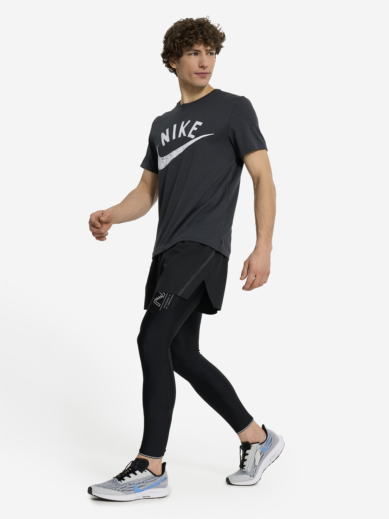 фото Футболка мужская nike miler, черный