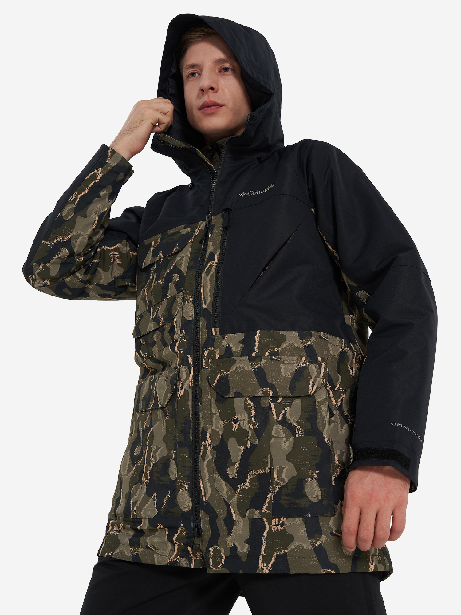 фото Куртка утепленная мужская columbia coreshot printed jacket, зеленый