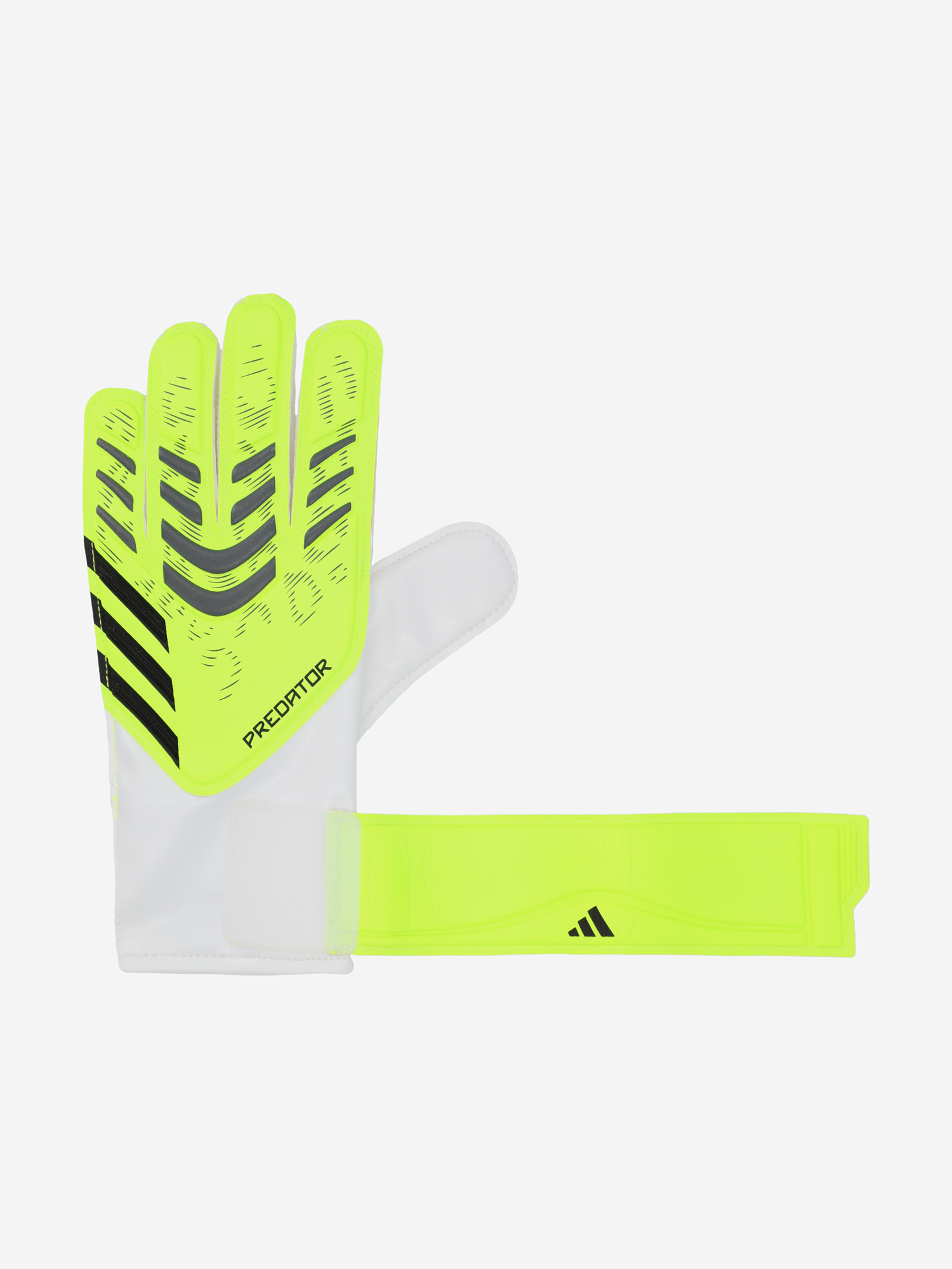 фото Перчатки вратарские adidas predator training, желтый