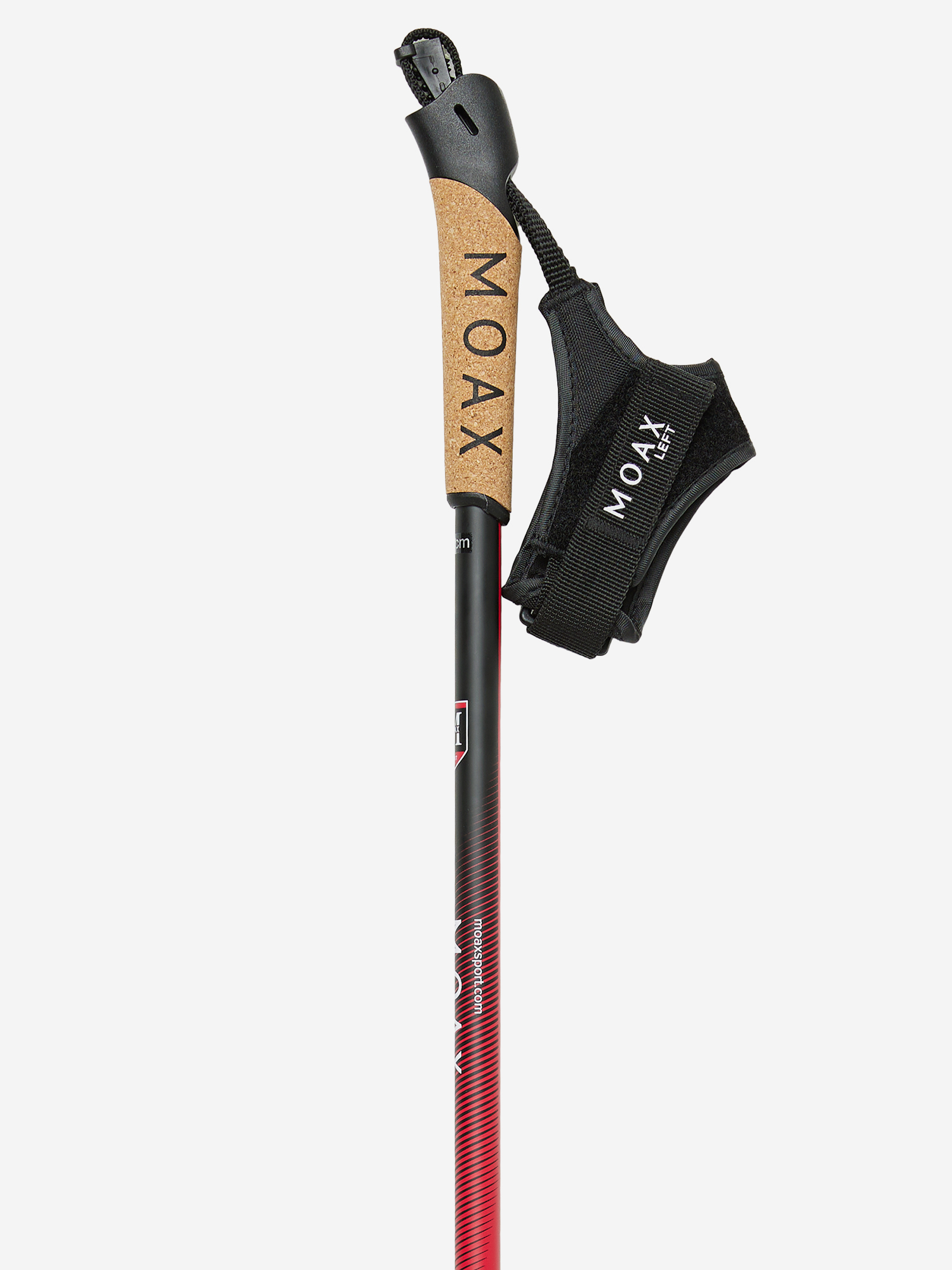 фото Палки лыжные moaxsport m3 carbon race, красный