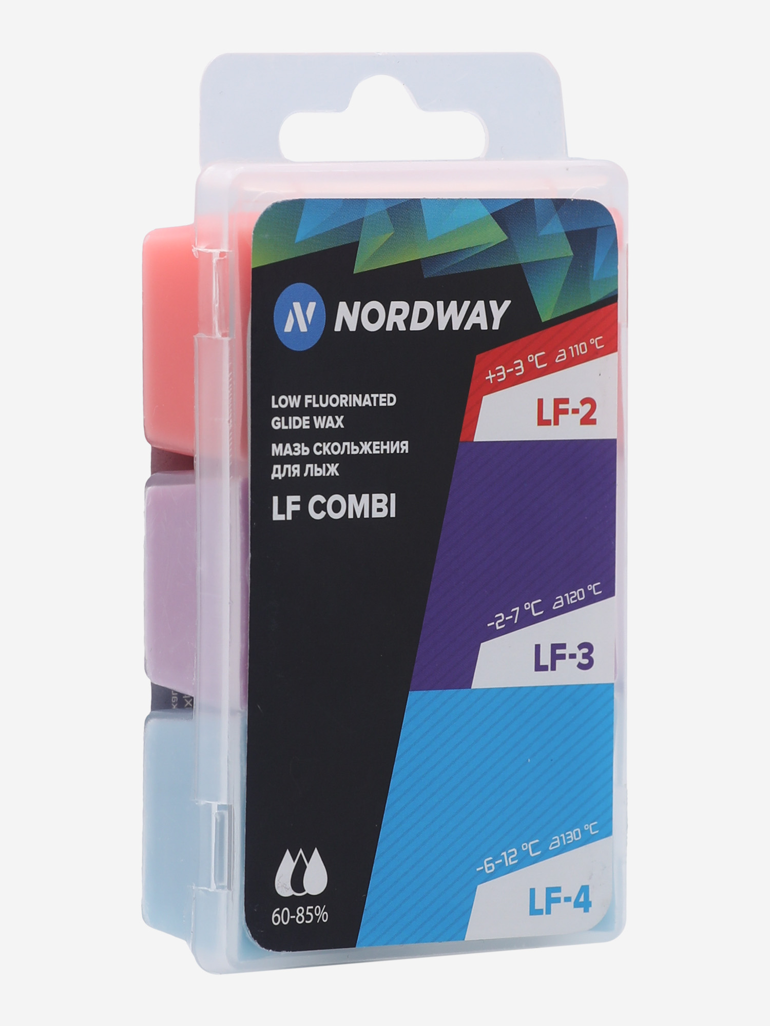 фото Набор мазей скольжения для лыж nordway lf combi, мультицвет