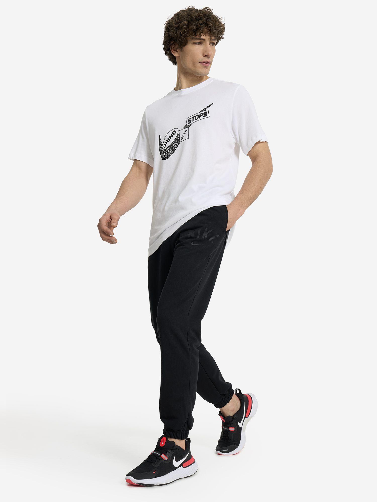 фото Брюки мужские nike swoosh, черный