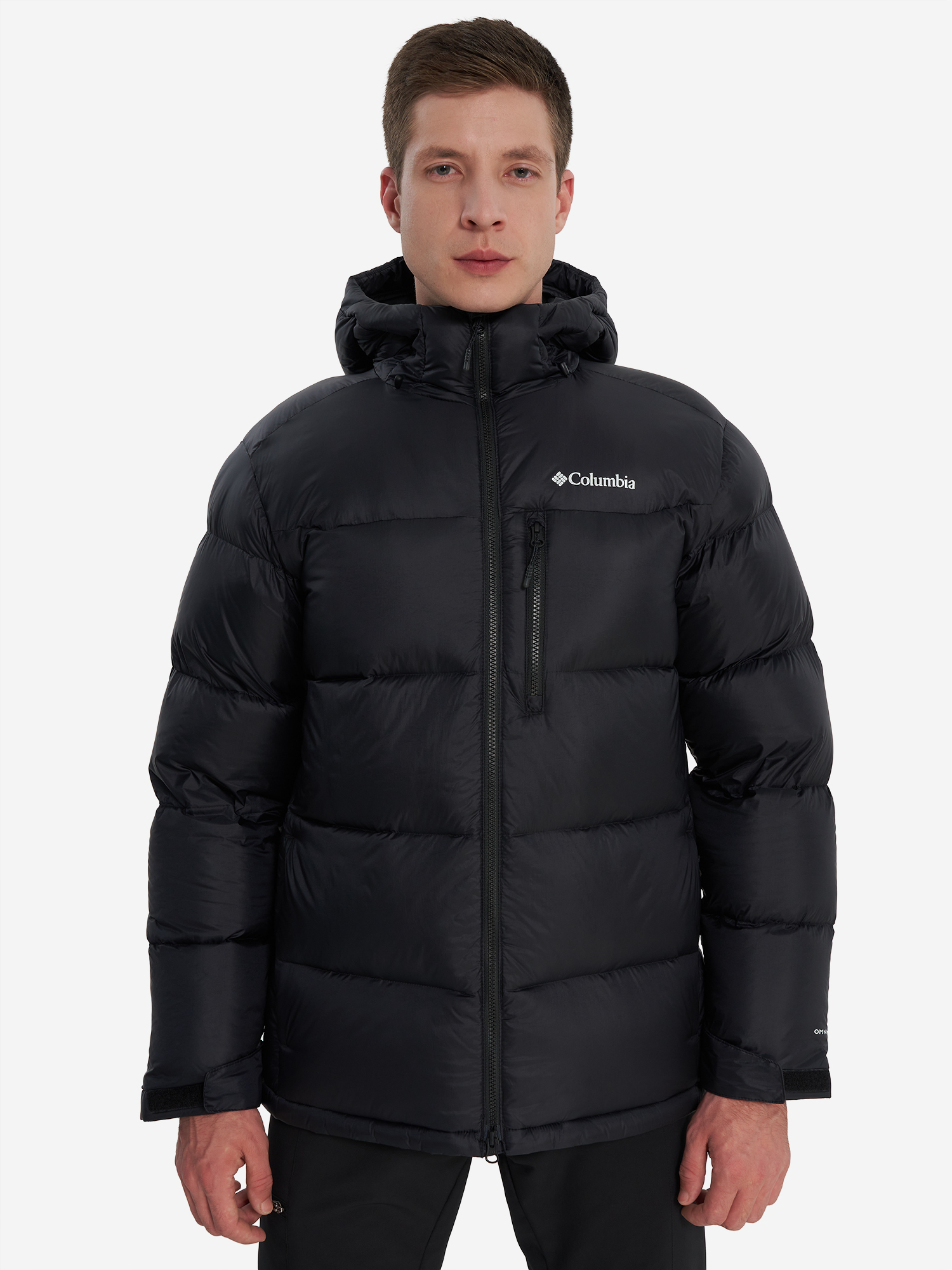 фото Пуховик мужской columbia cloudview down hooded jacket, черный
