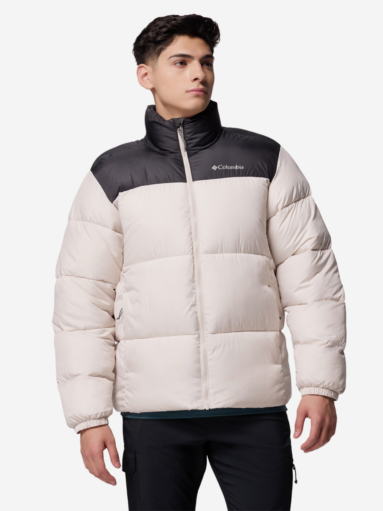 фото Пуховик мужской columbia puffect iii jacket, бежевый