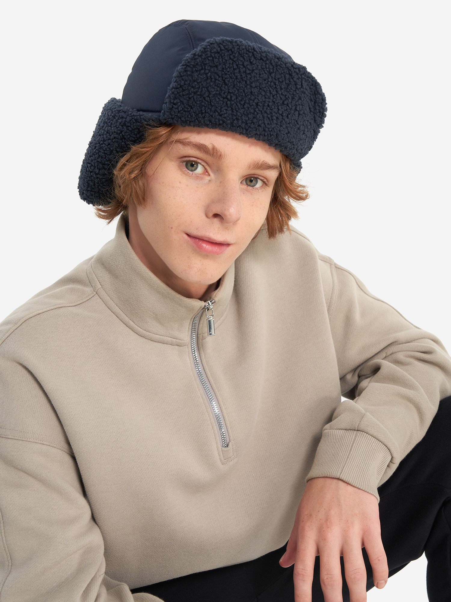 фото Шапка для мальчиков fila, синий
