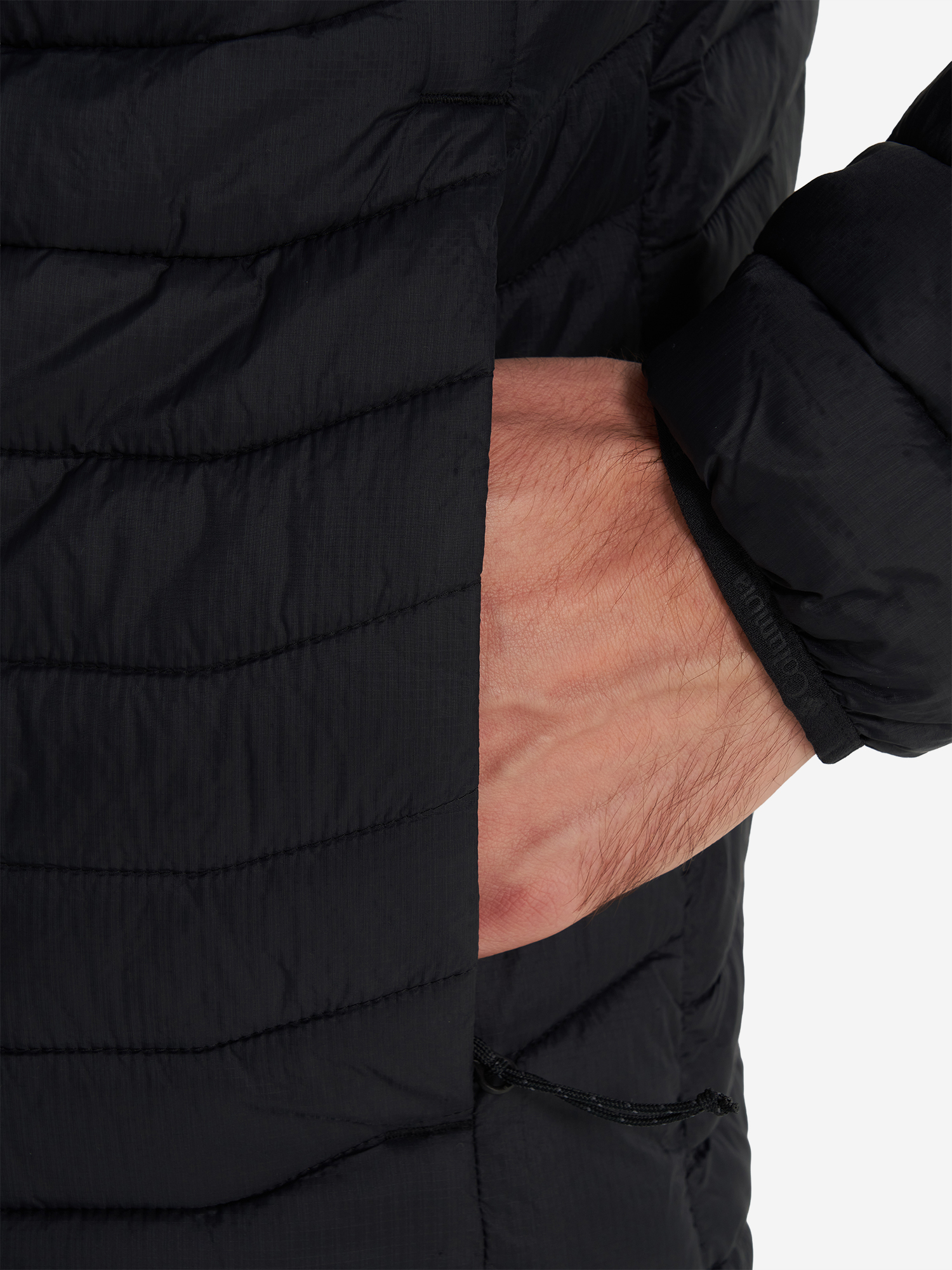 фото Куртка утепленная мужская columbia powder pass hooded jacket, черный