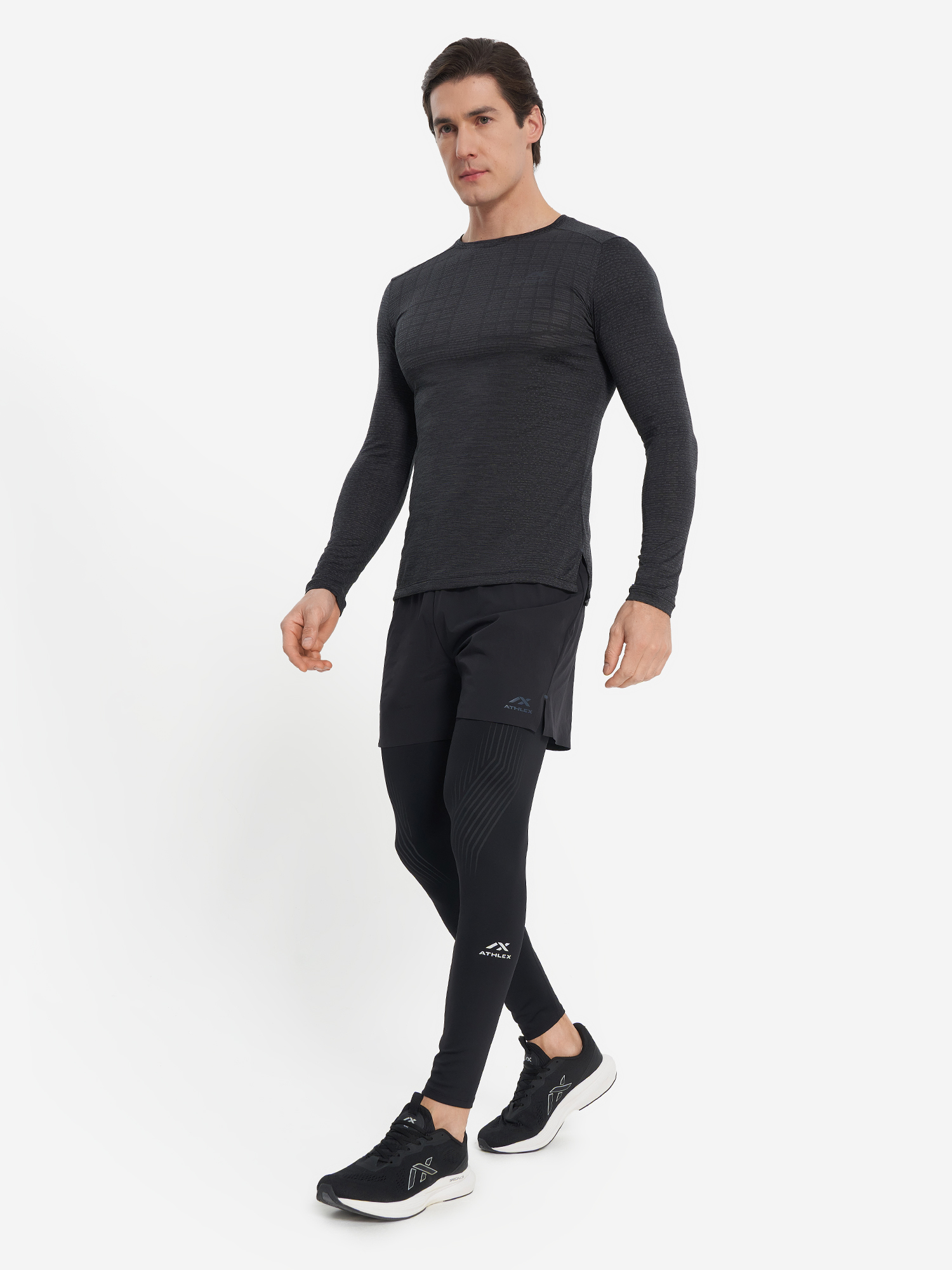 фото Лонгслив мужской athlex, черный