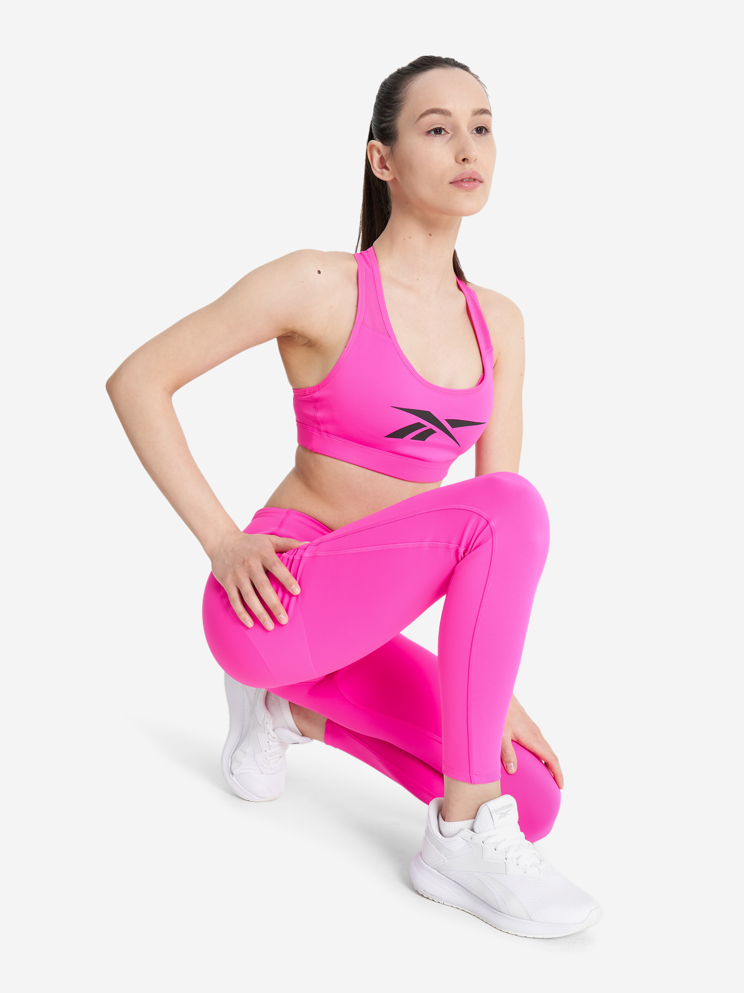 фото Топ бра спортивный reebok lux vector racer, розовый