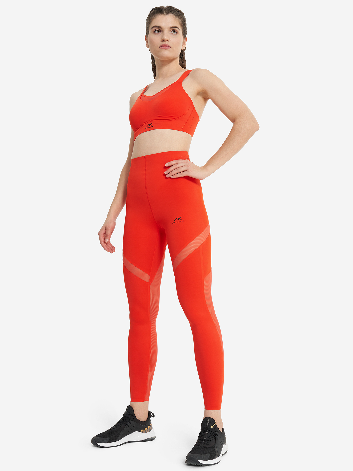 фото Топ бра спортивный athlex, красный