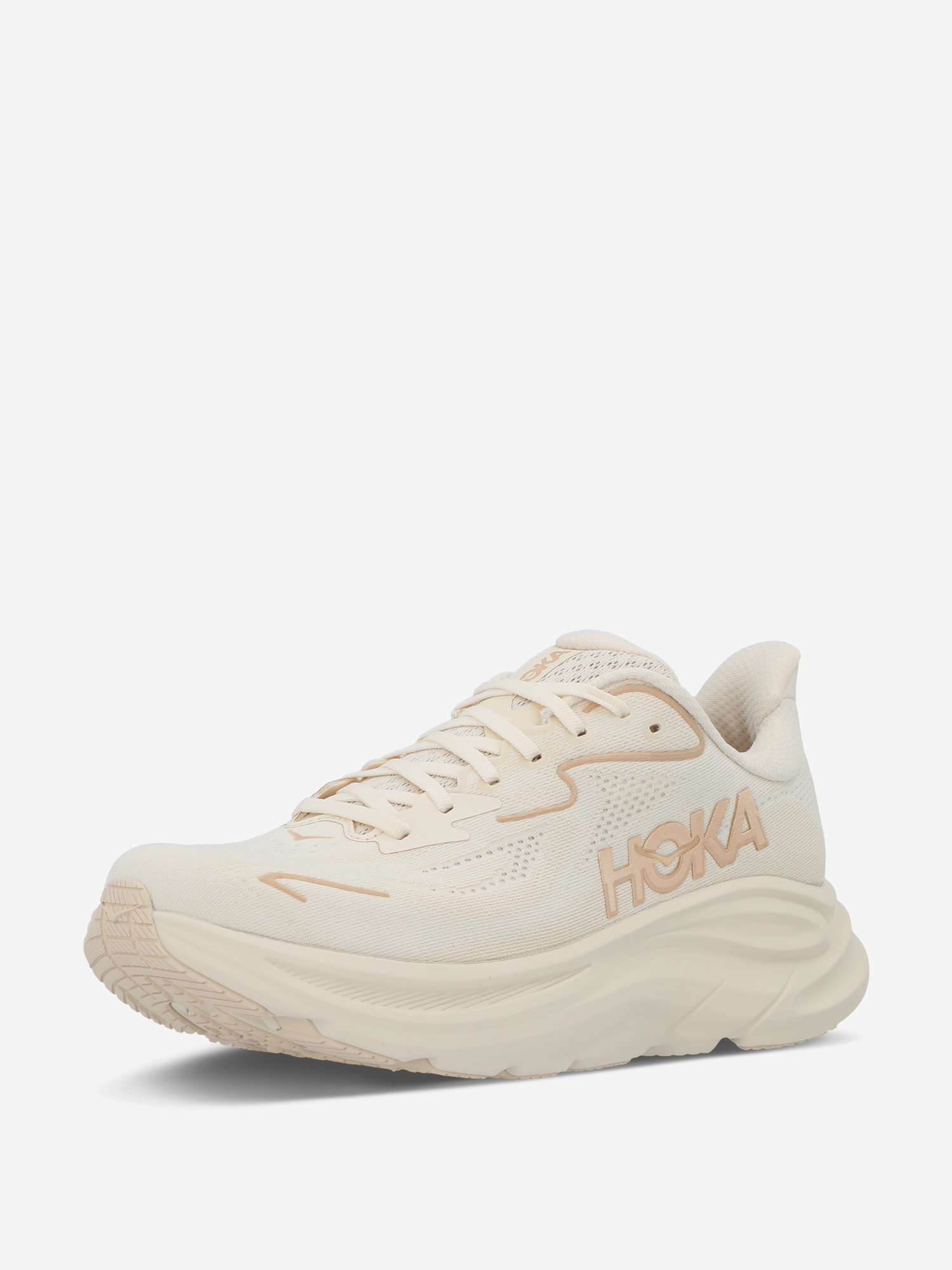 фото Кроссовки женские hoka one one clifton 10, бежевый