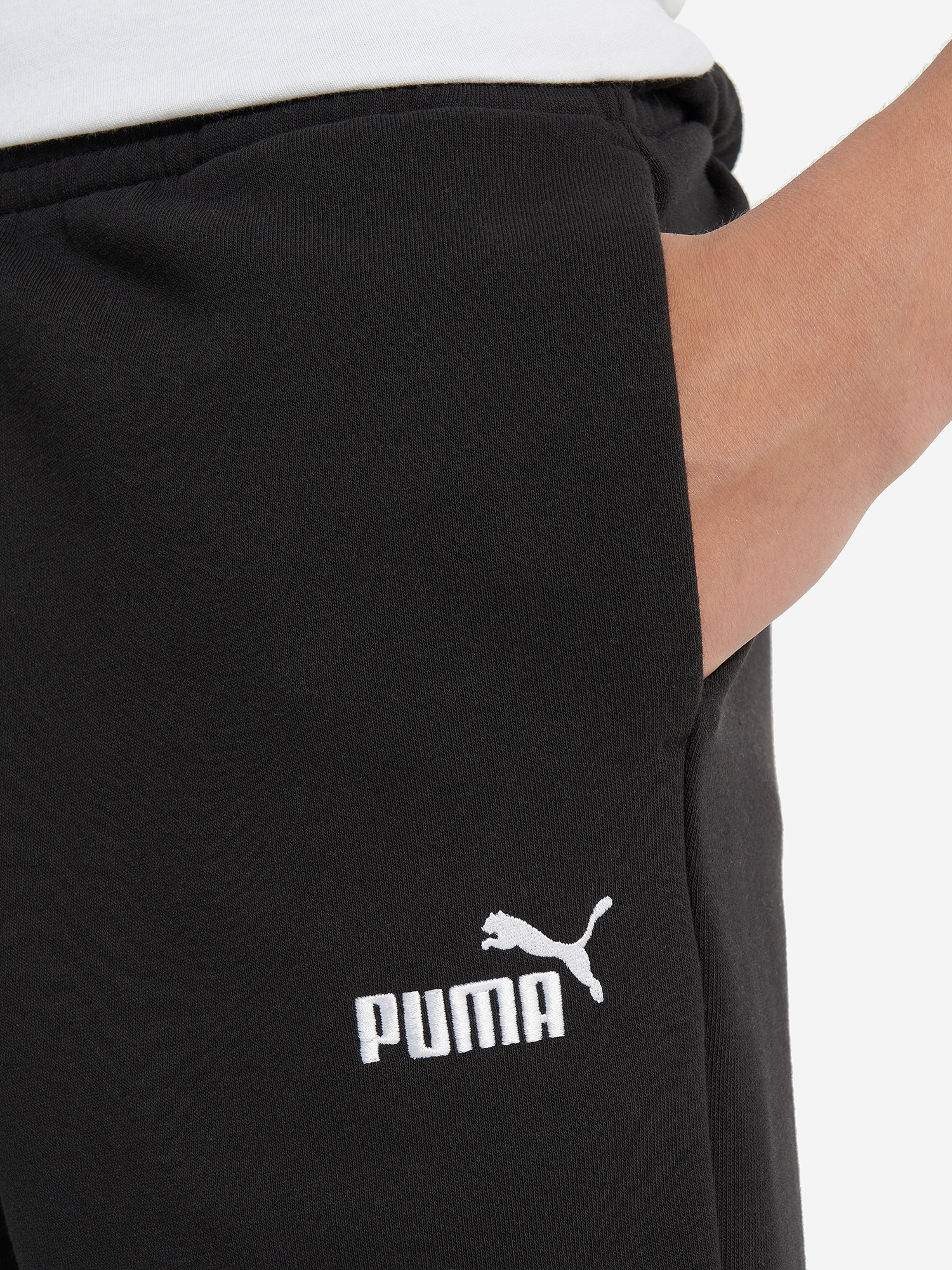 фото Брюки для мальчиков puma no. 1 logo, черный