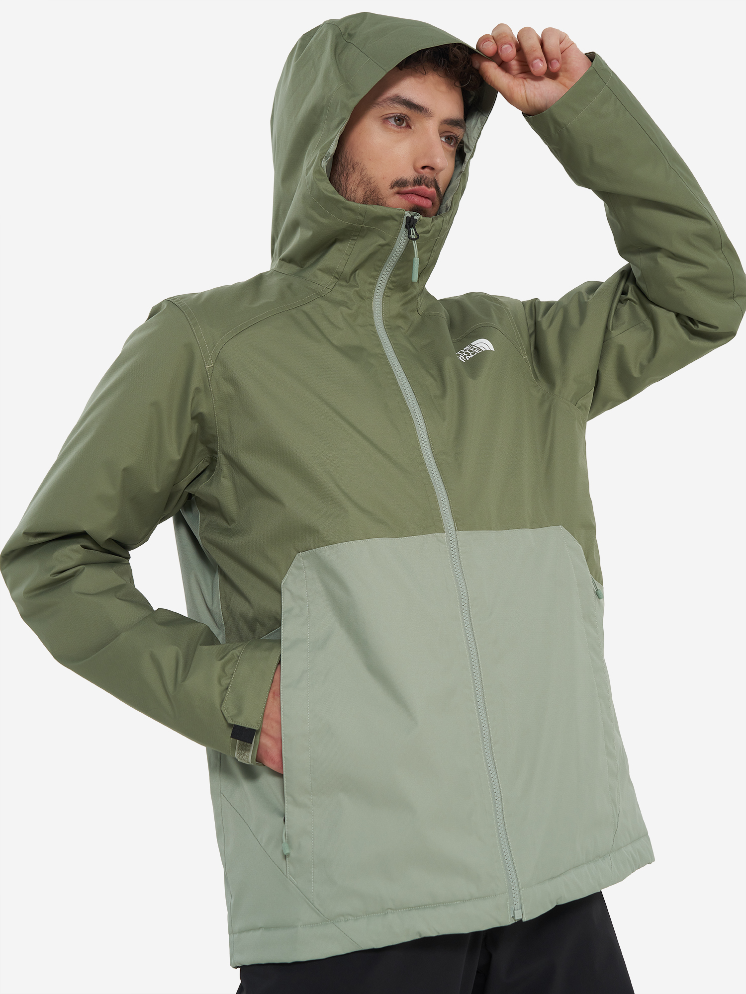 фото Куртка утепленная мужская the north face millerton insulated, зеленый