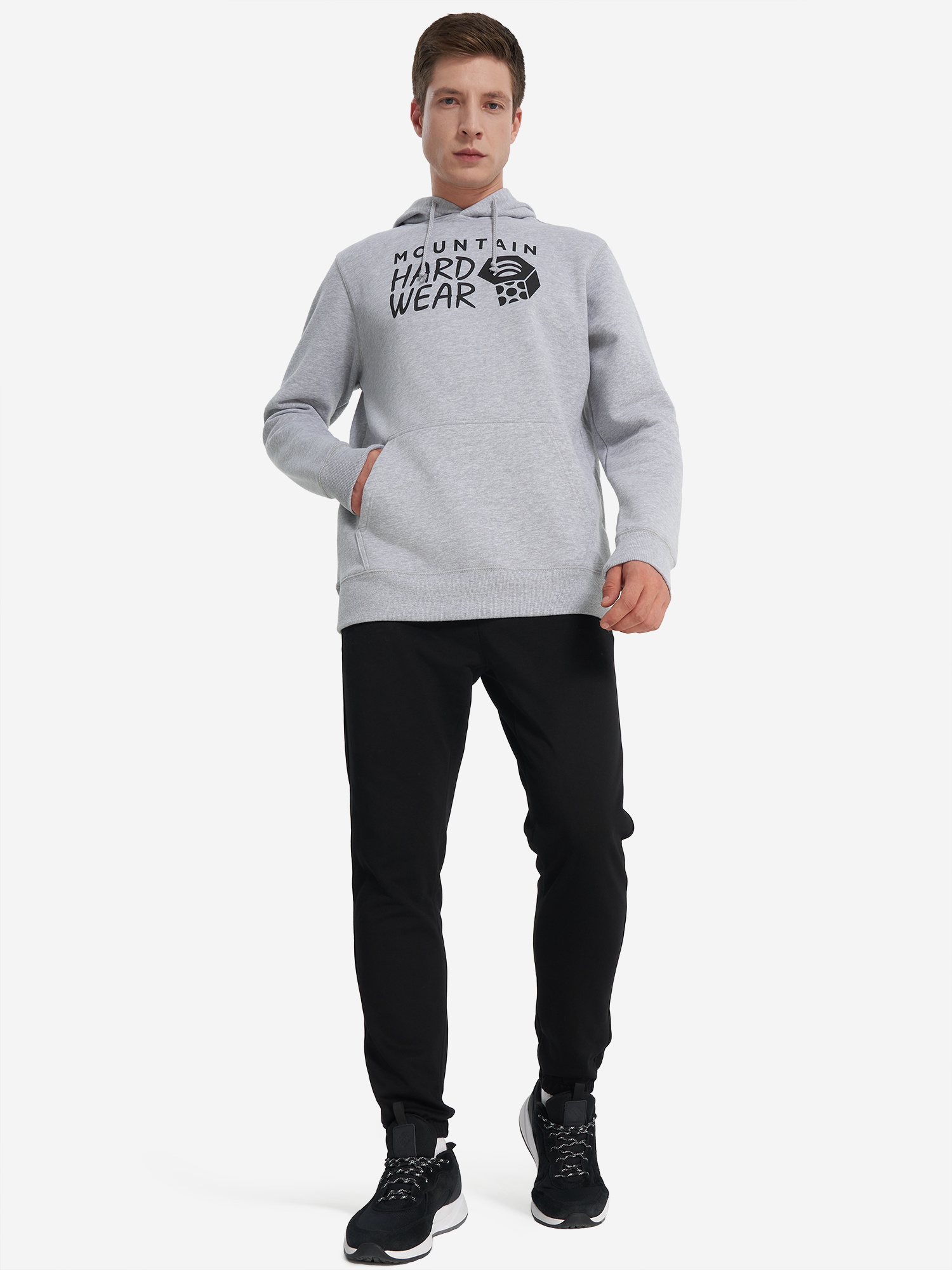 фото Худи мужское mountain hardwear logo, серый