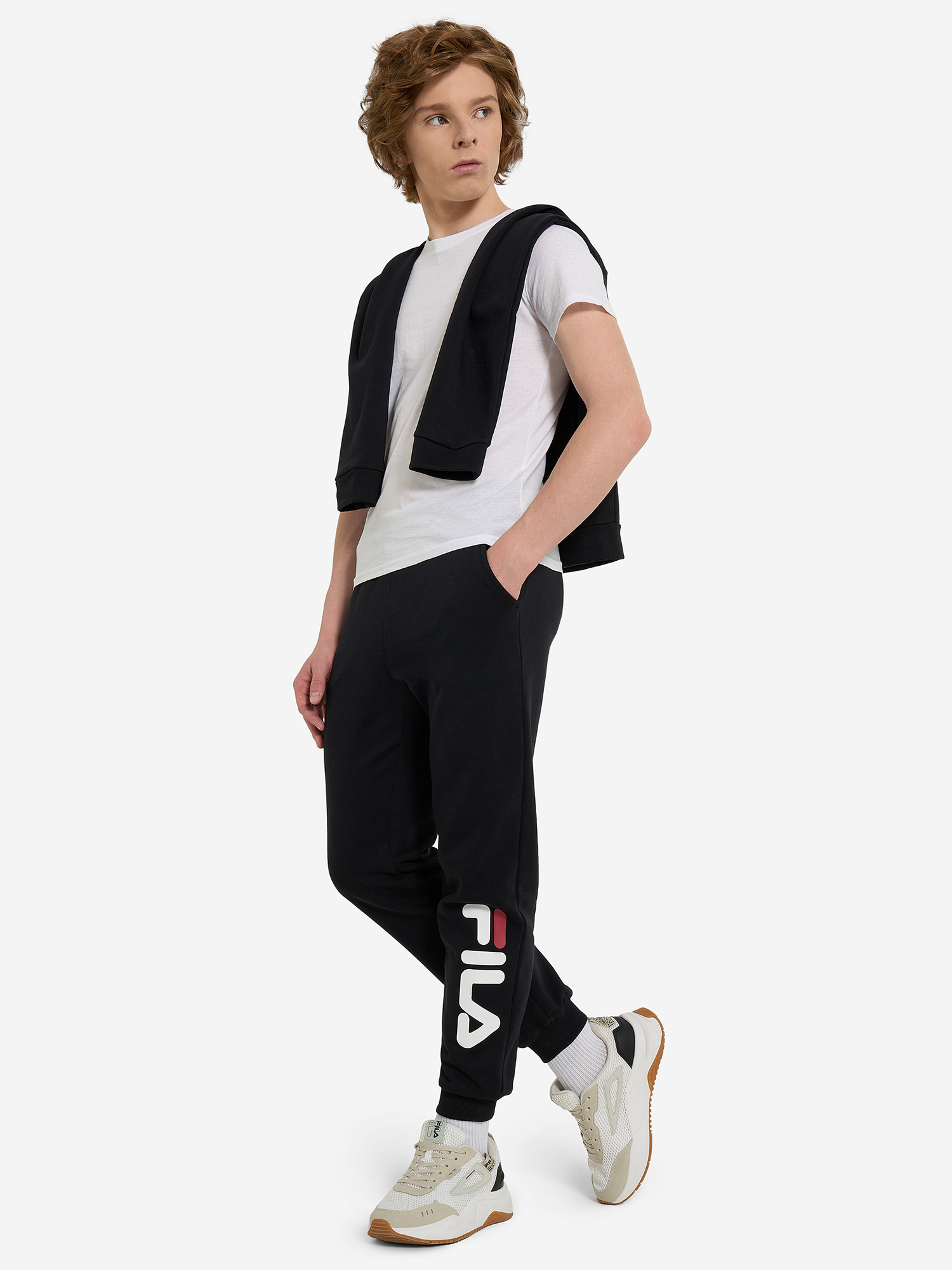 фото Брюки для мальчиков fila, черный