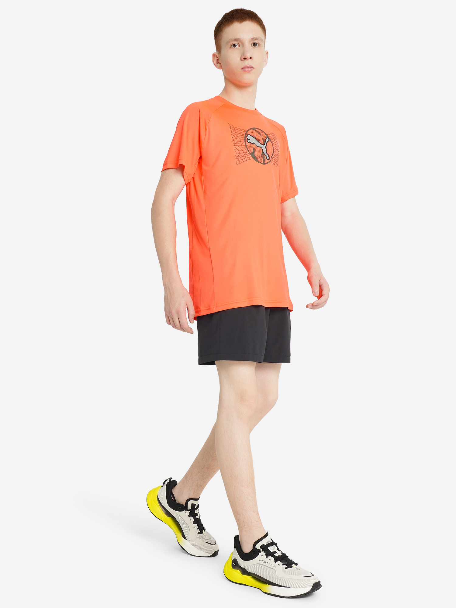 фото Футболка для мальчиков puma active sports, оранжевый