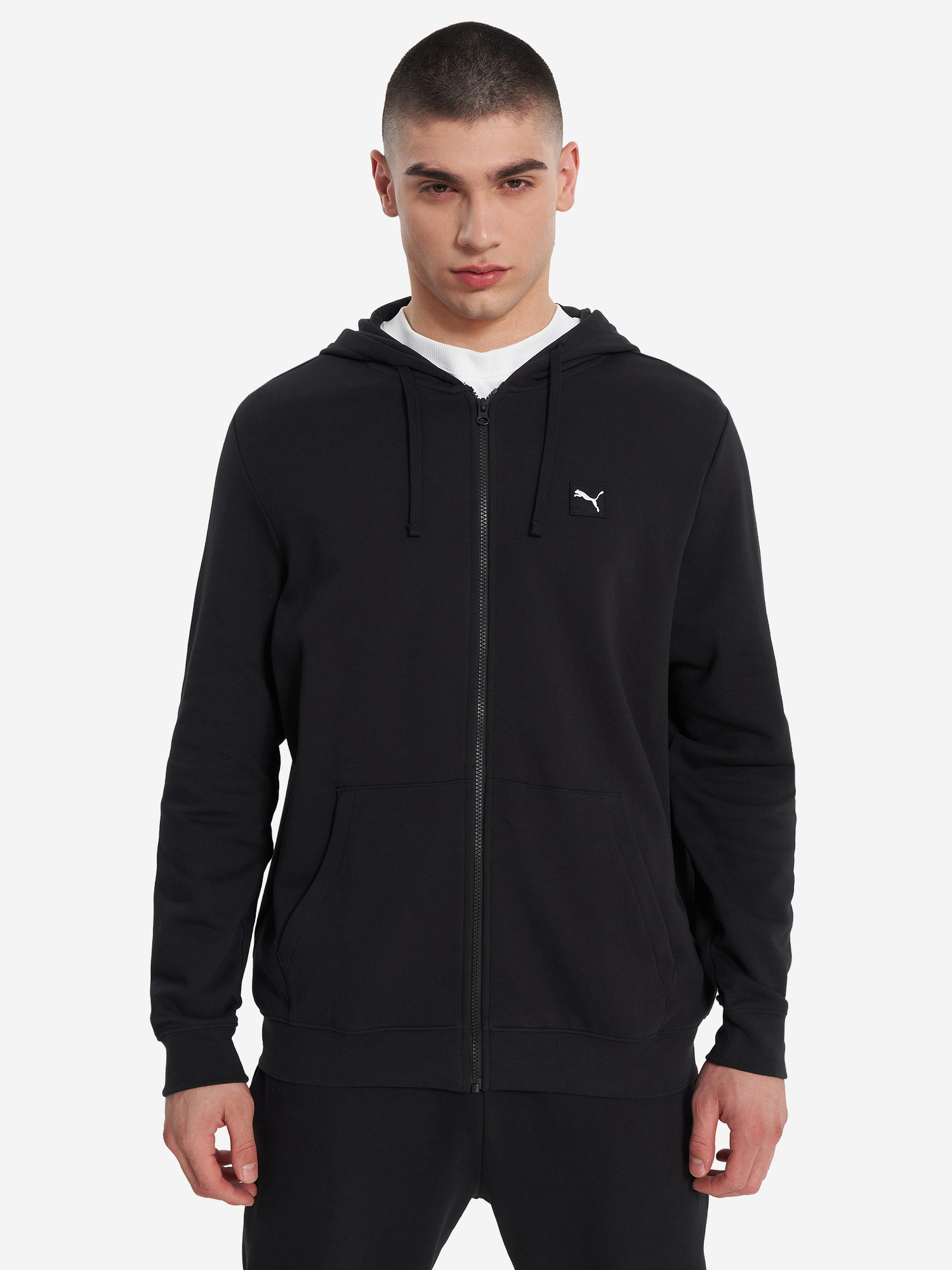 фото Толстовка мужская puma ess elevated, черный