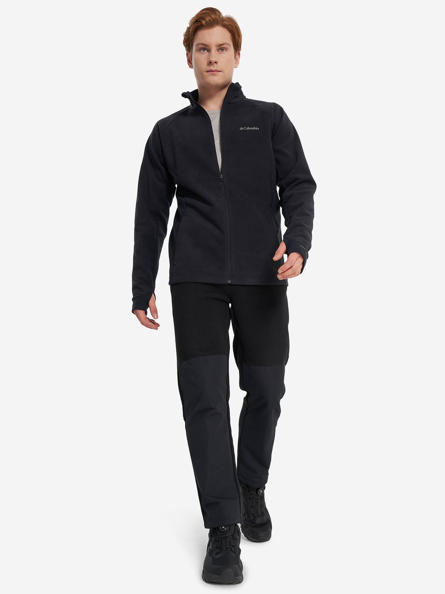 фото Толстовка мужская columbia arctic peak full zip, черный