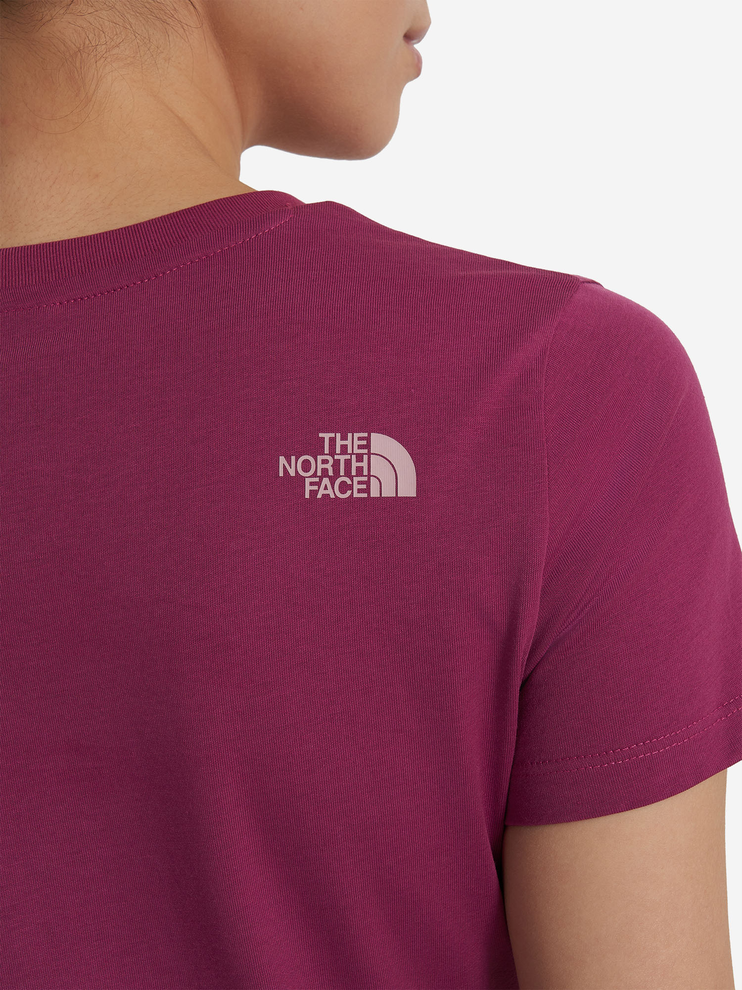 фото Футболка женская the north face easy, розовый
