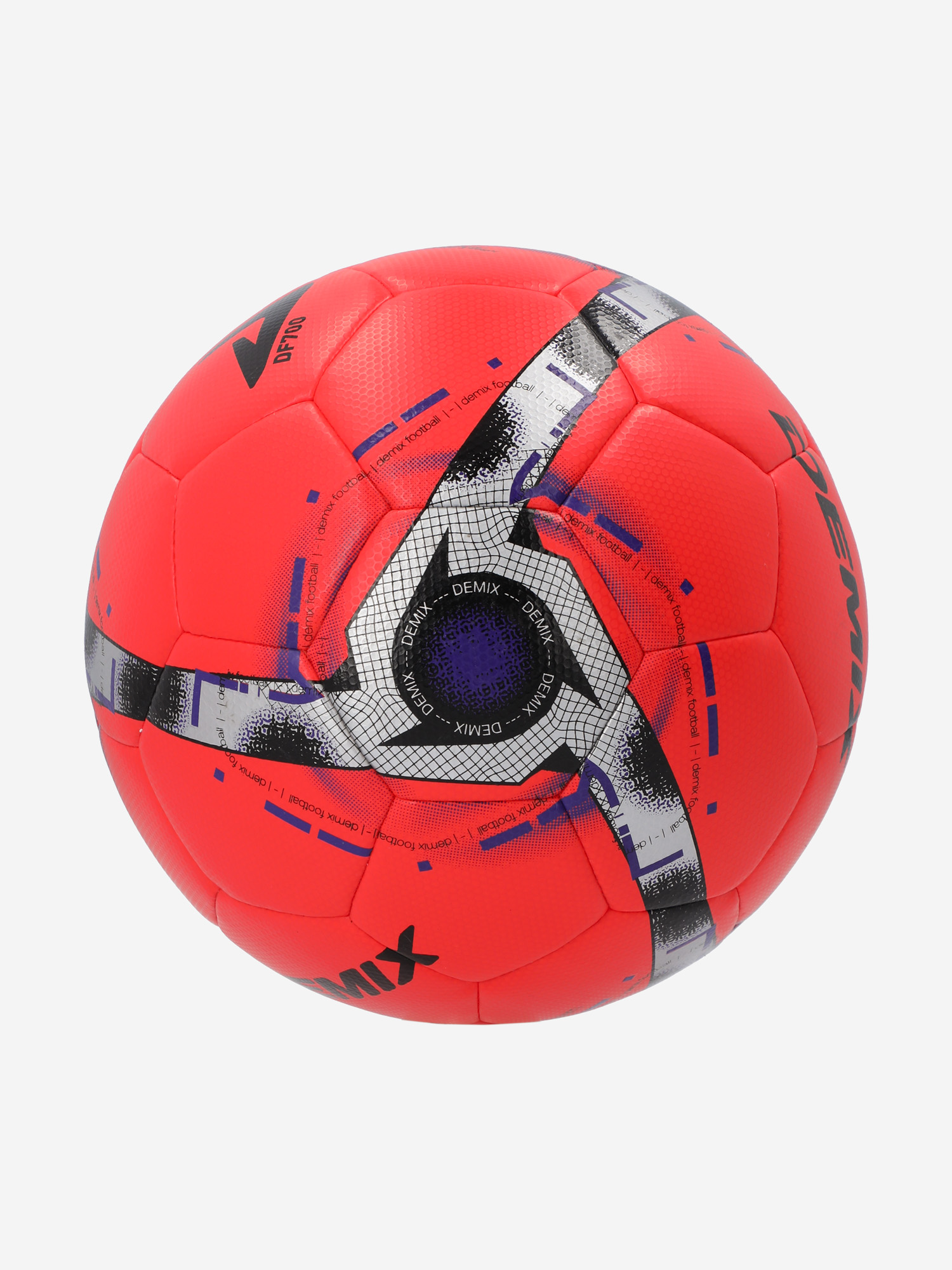 фото Мяч футбольный demix df700 hybrid fifa quality, красный