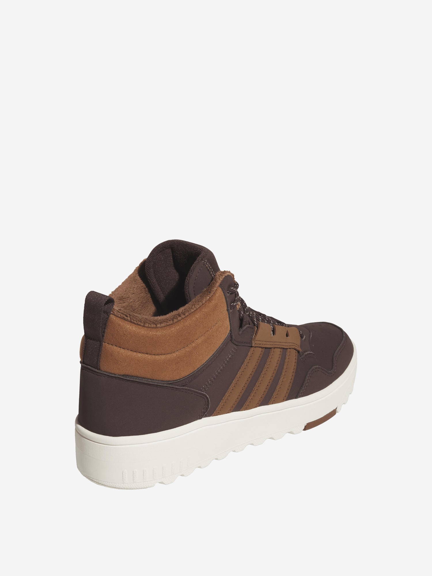 фото Кеды утепленные женские adidas hoops 4.0 winterized, коричневый