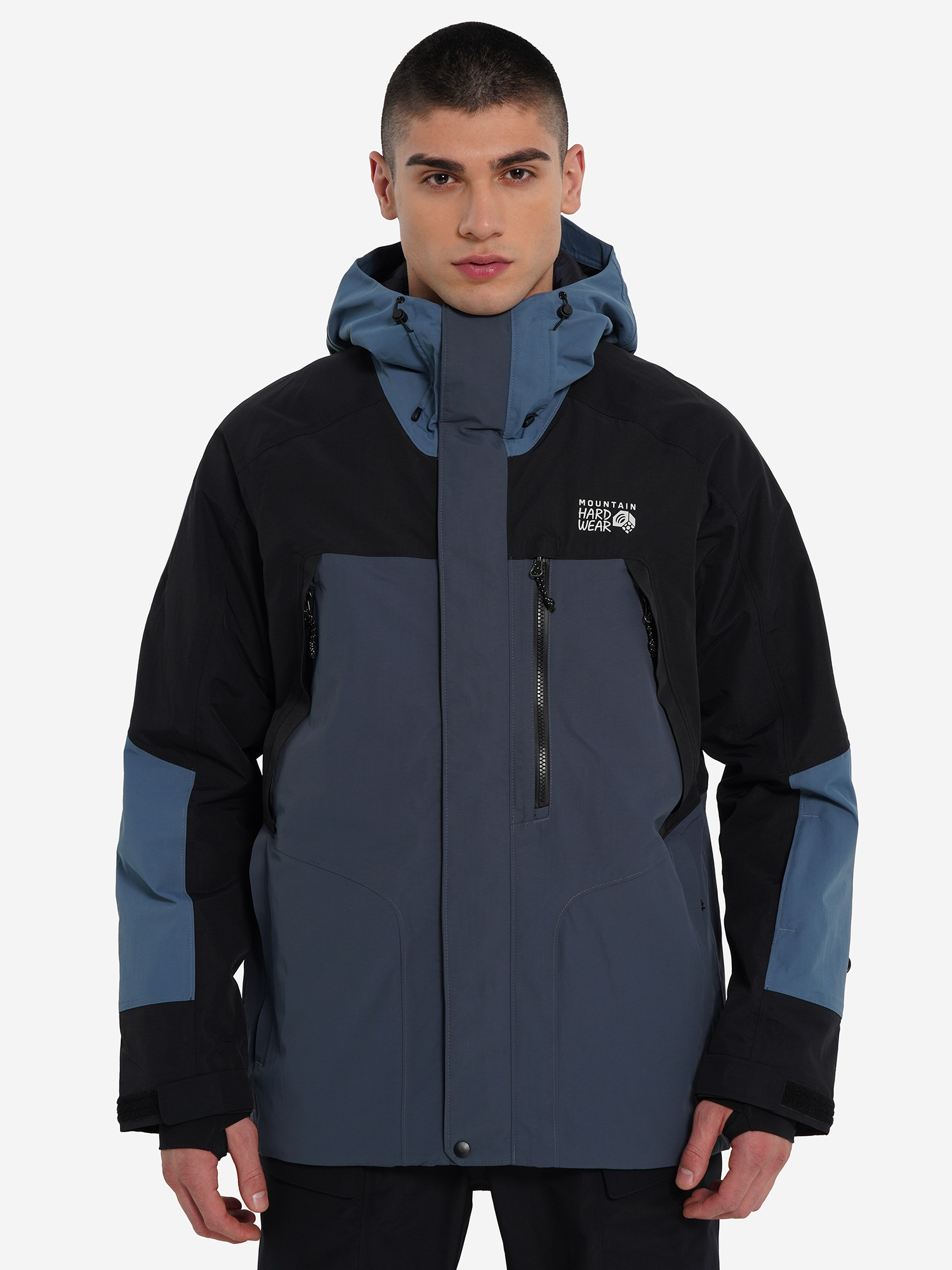 фото Куртка утепленная мужская mountain hardwear first tracks insulated jacket, синий