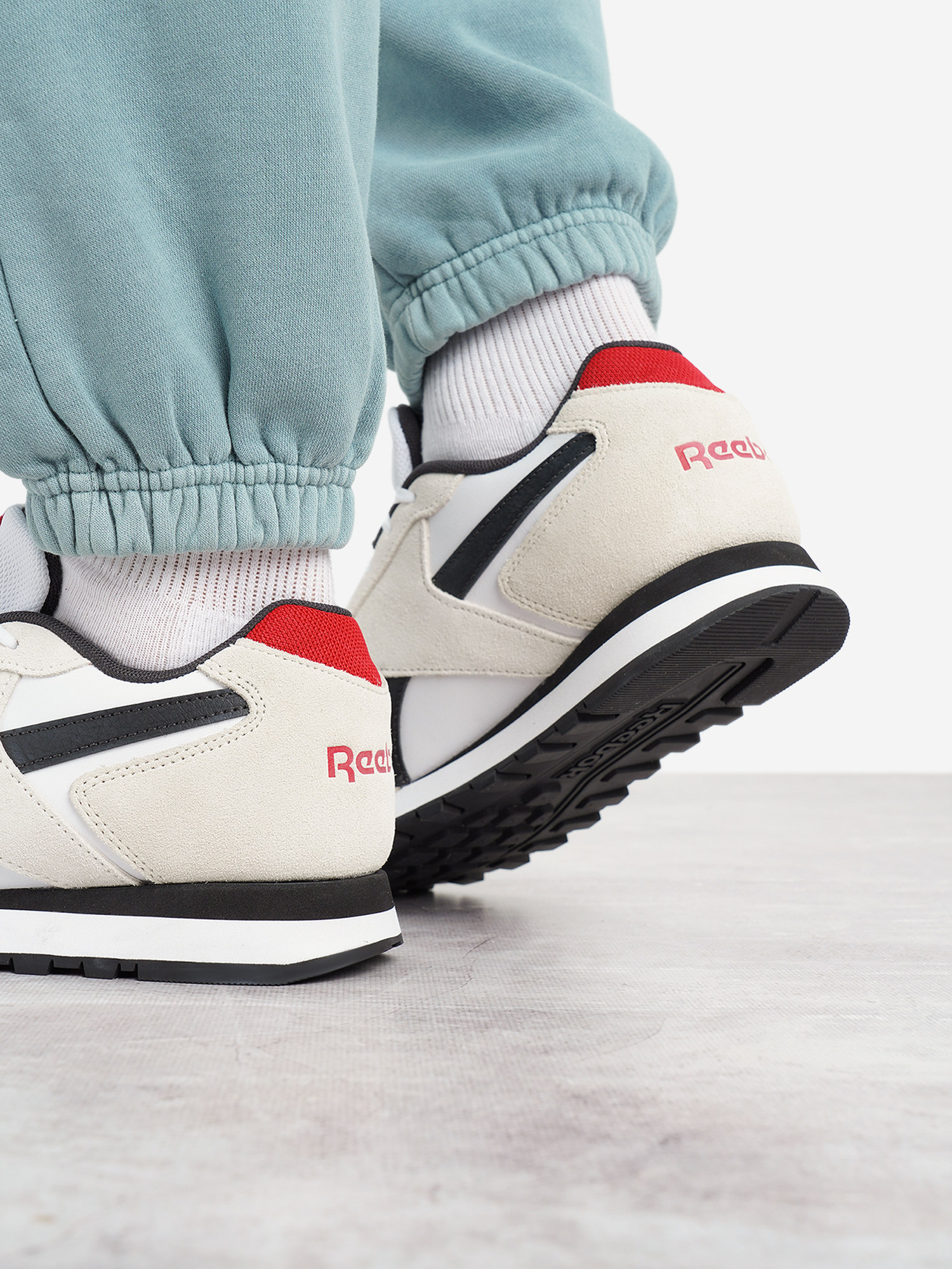 фото Кроссовки мужские reebok glide, бежевый