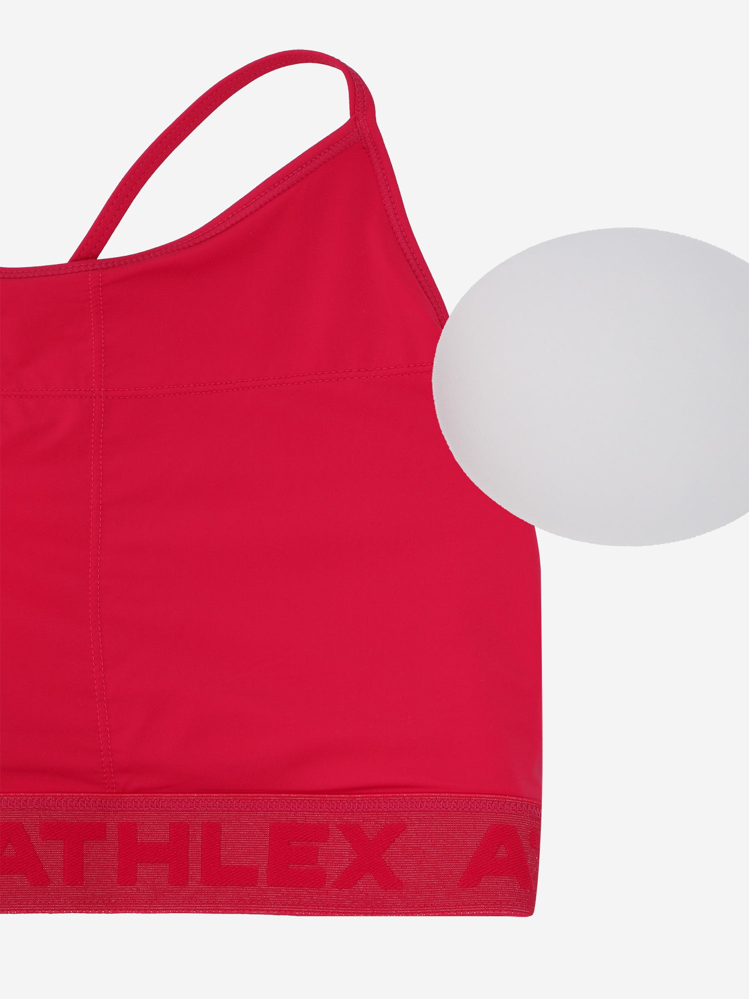 фото Топ бра спортивный athlex, красный