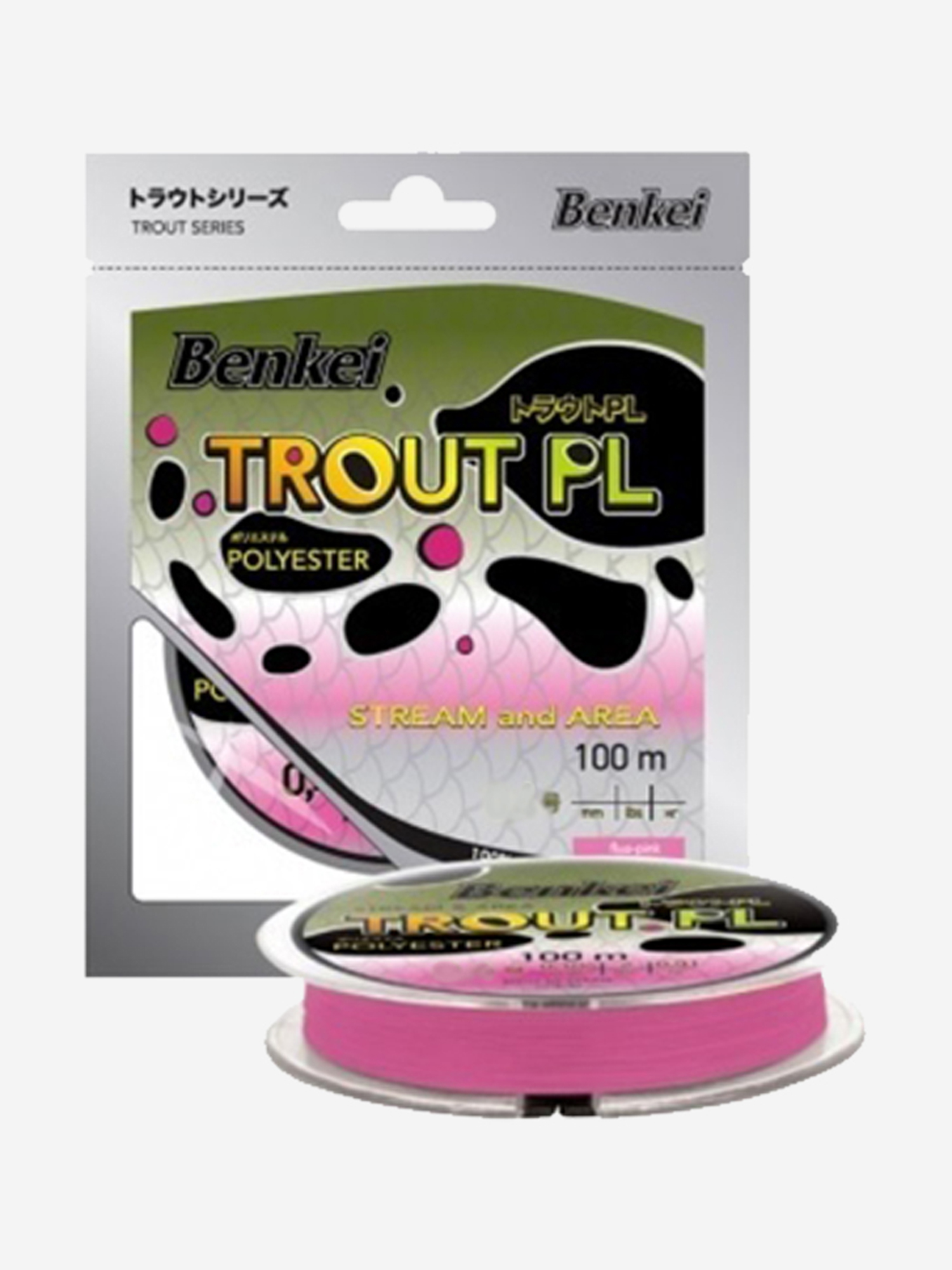 Монофильная леска из полиэстера Benkei Trout PL 100m розовый fluo #04 (0,104mm), 0,91kg, Розовый
Монофильная леска из полиэстера Benkei Trout PL 100m розовый fluo #04 (0,104mm), 0,91kg, Розовый