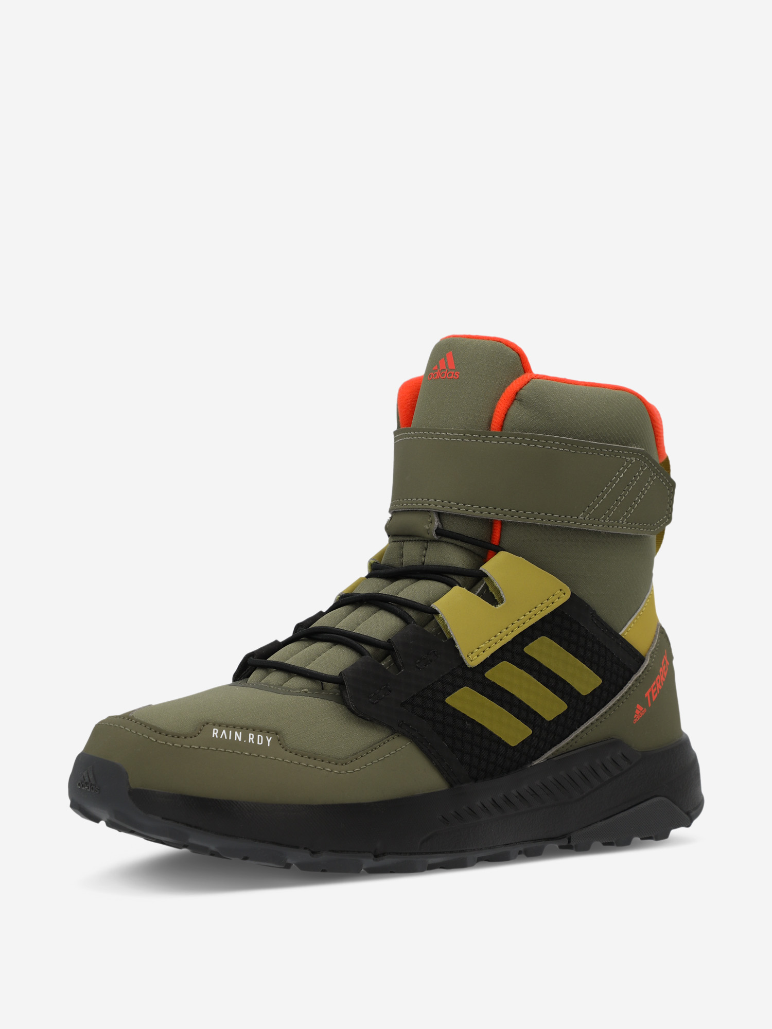 фото Ботинки утепленные для мальчиков adidas terrex trailmaker high c.rdy k, зеленый