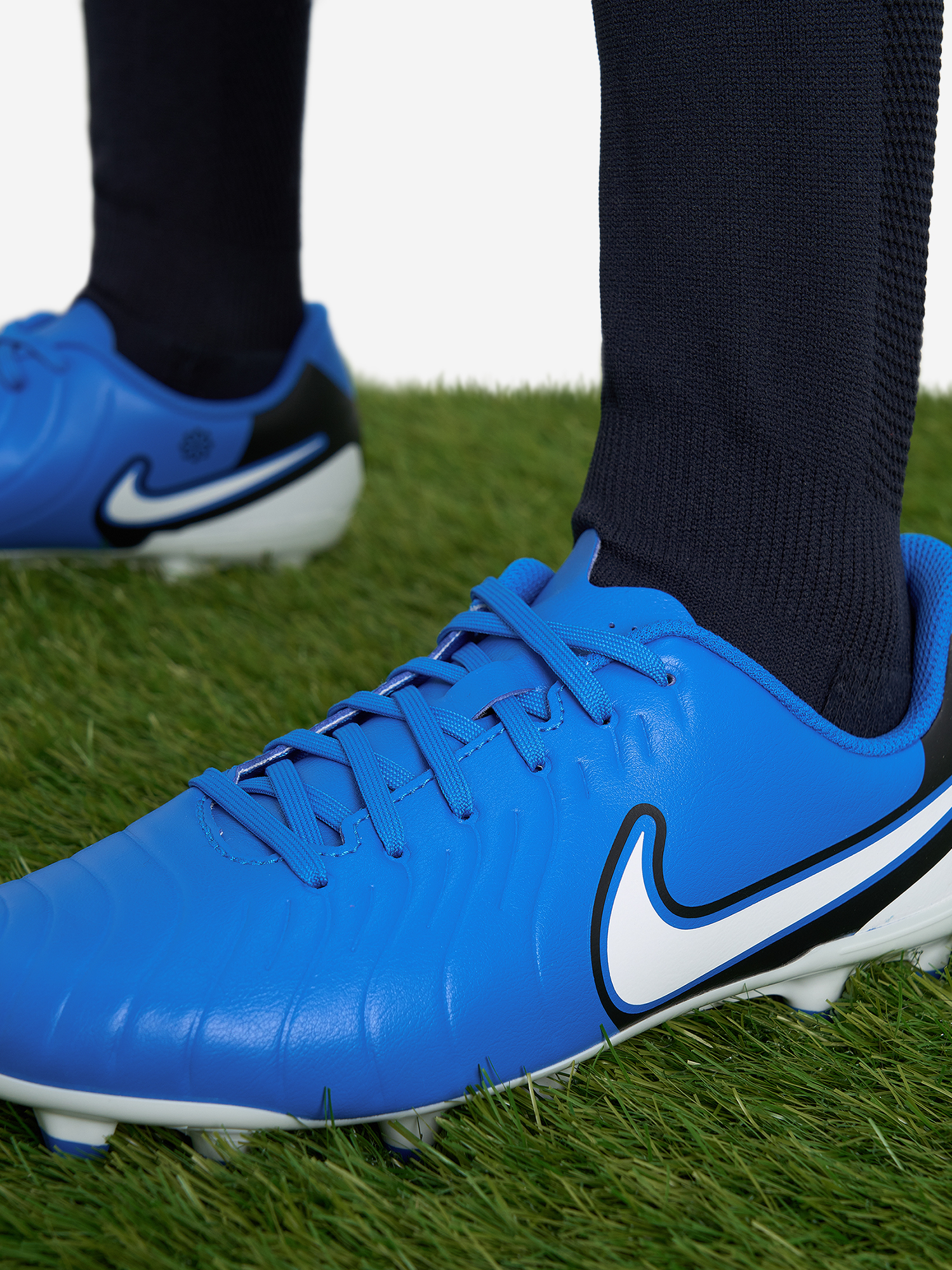 фото Бутсы для мальчиков nike jr. tiempo legend 10 club mg, синий
