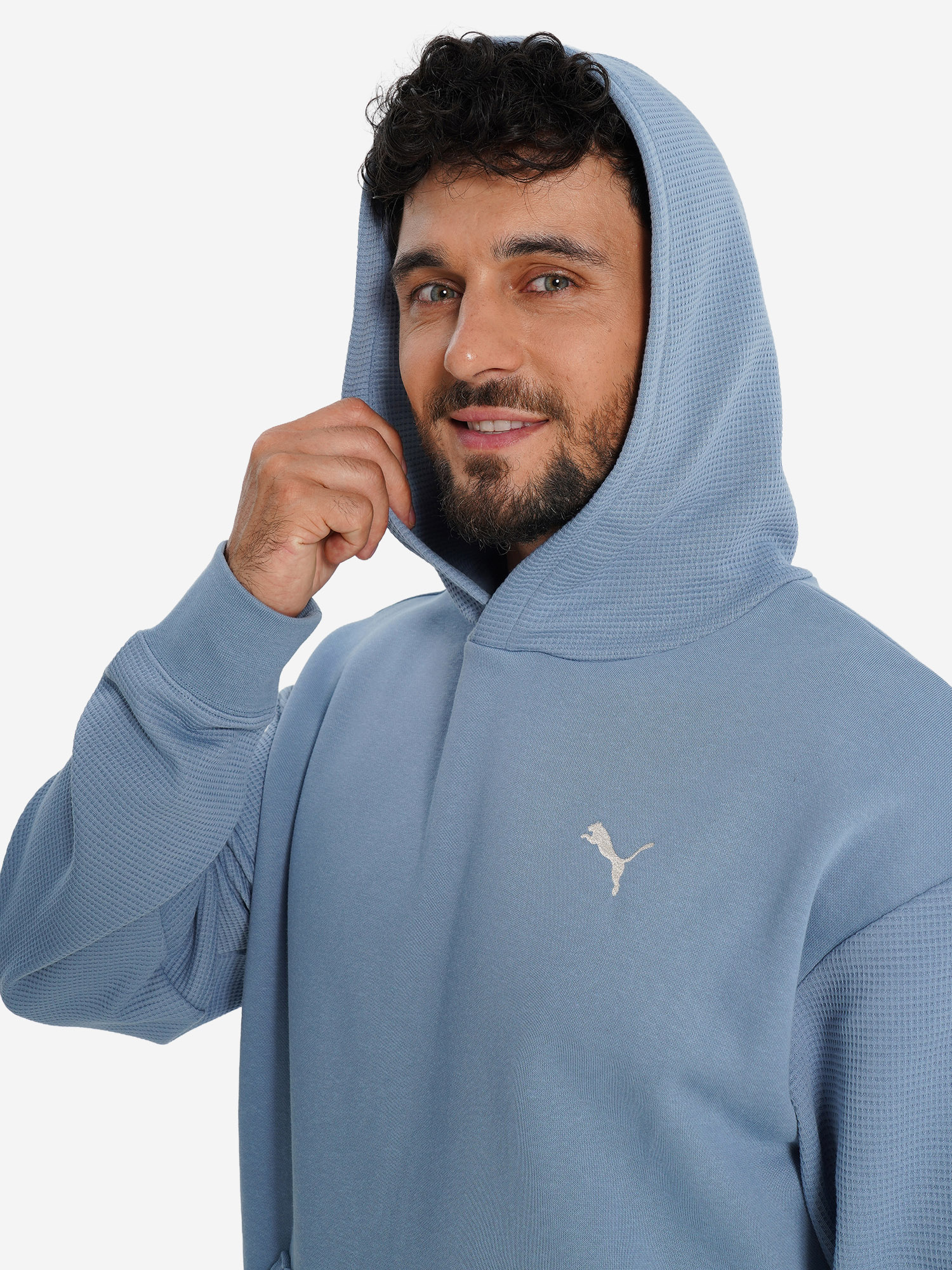 фото Худи мужское puma class relaxed pinnacle, голубой