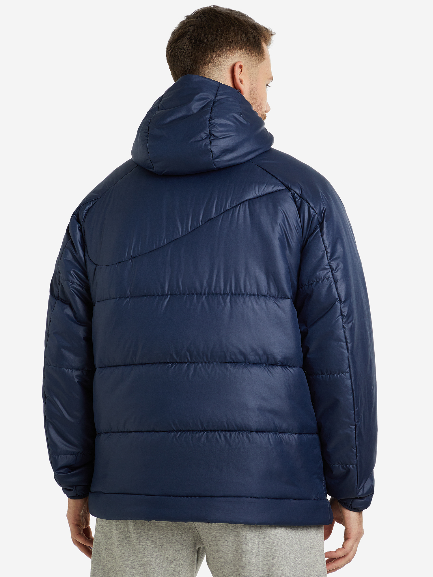 фото Куртка утепленная мужская nike therma-fit academy pro 2 in 1, синий