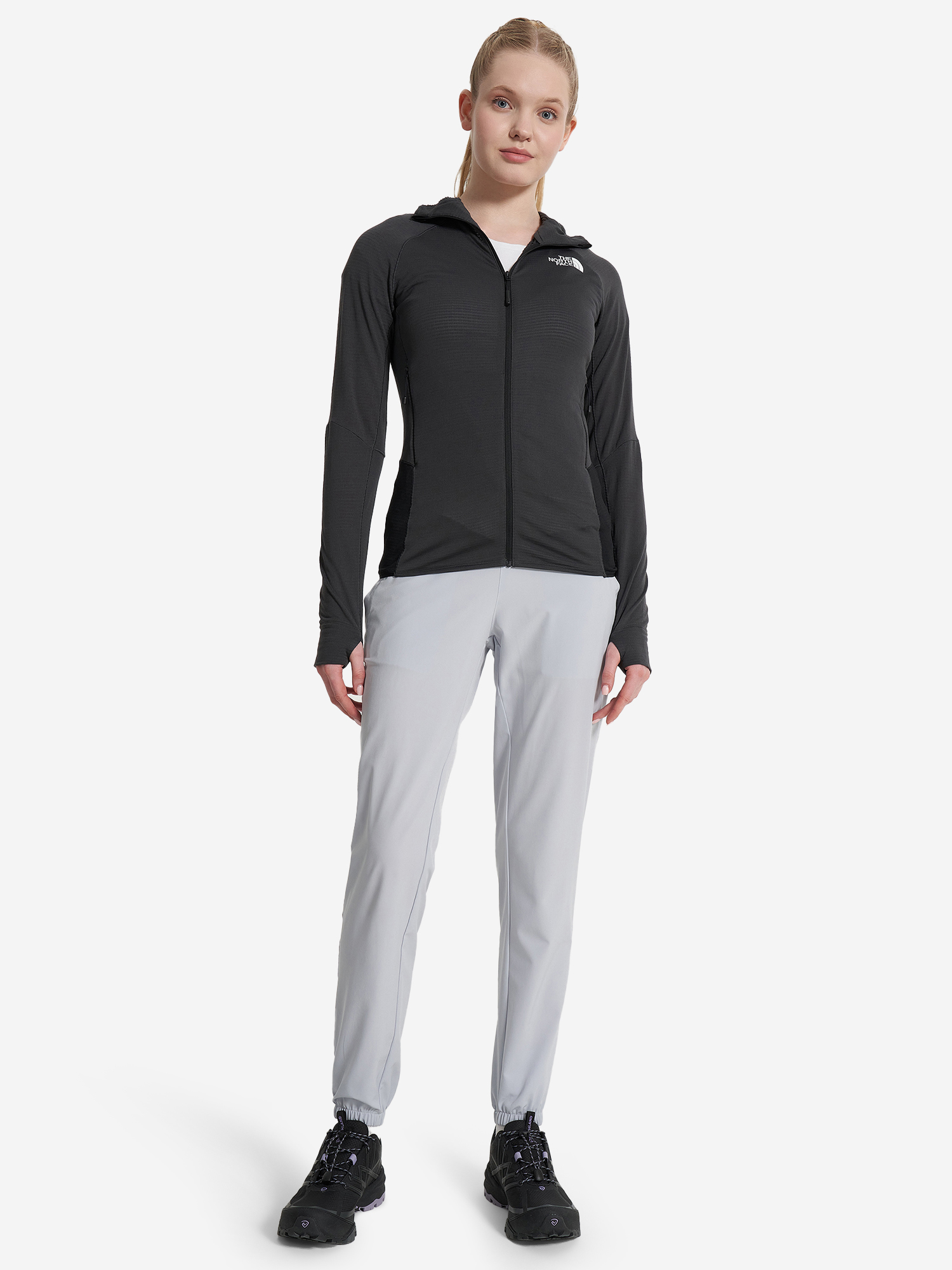фото Толстовка женская the north face bolt polartec, серый