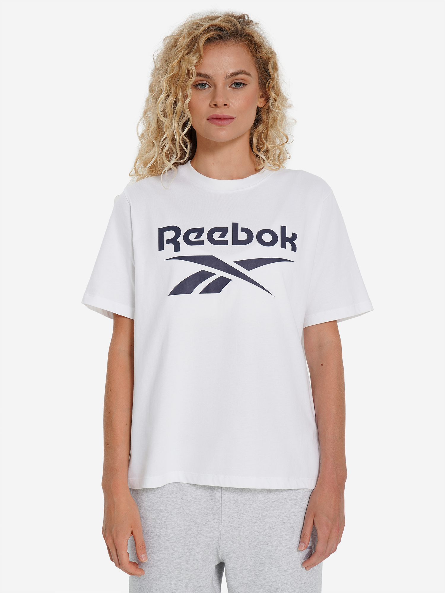 фото Футболка женская reebok nova, белый