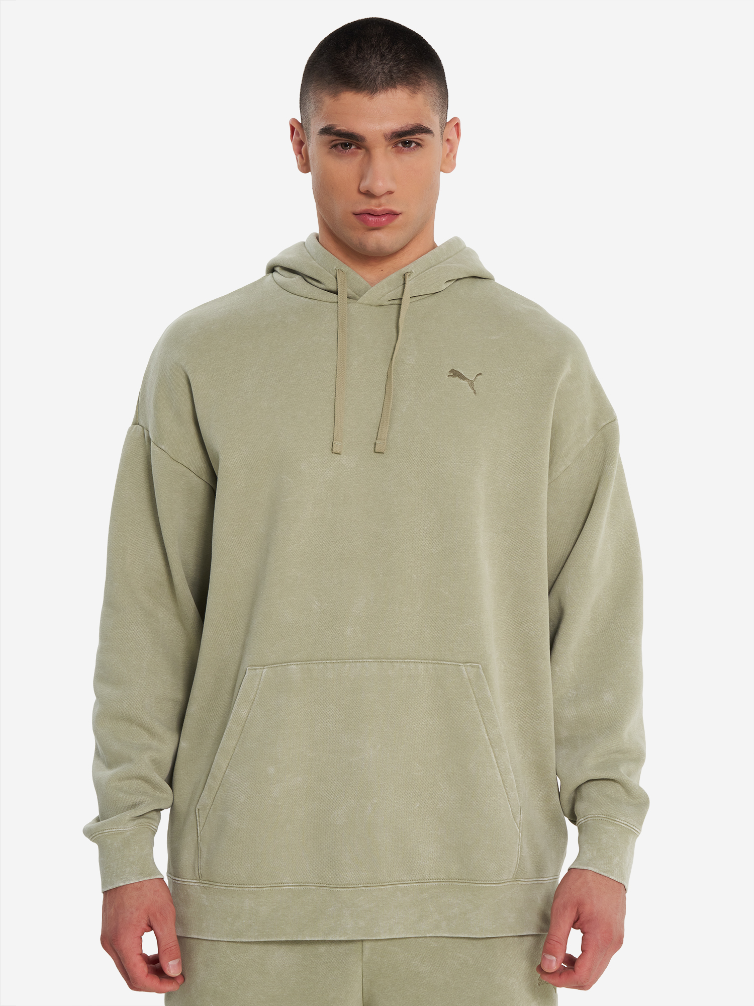 фото Худи мужское puma ess elevated, зеленый