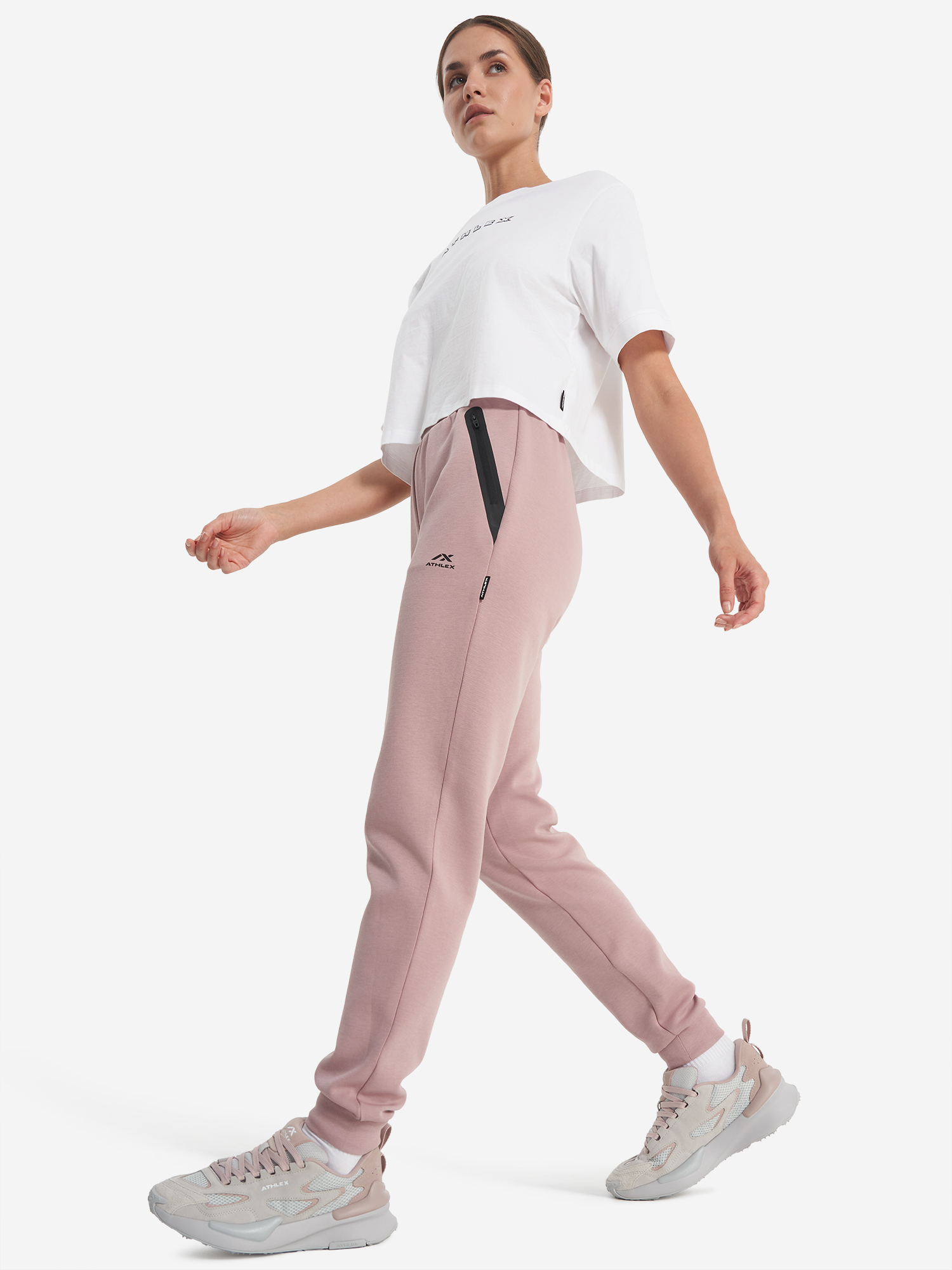 фото Брюки женские athlex, розовый