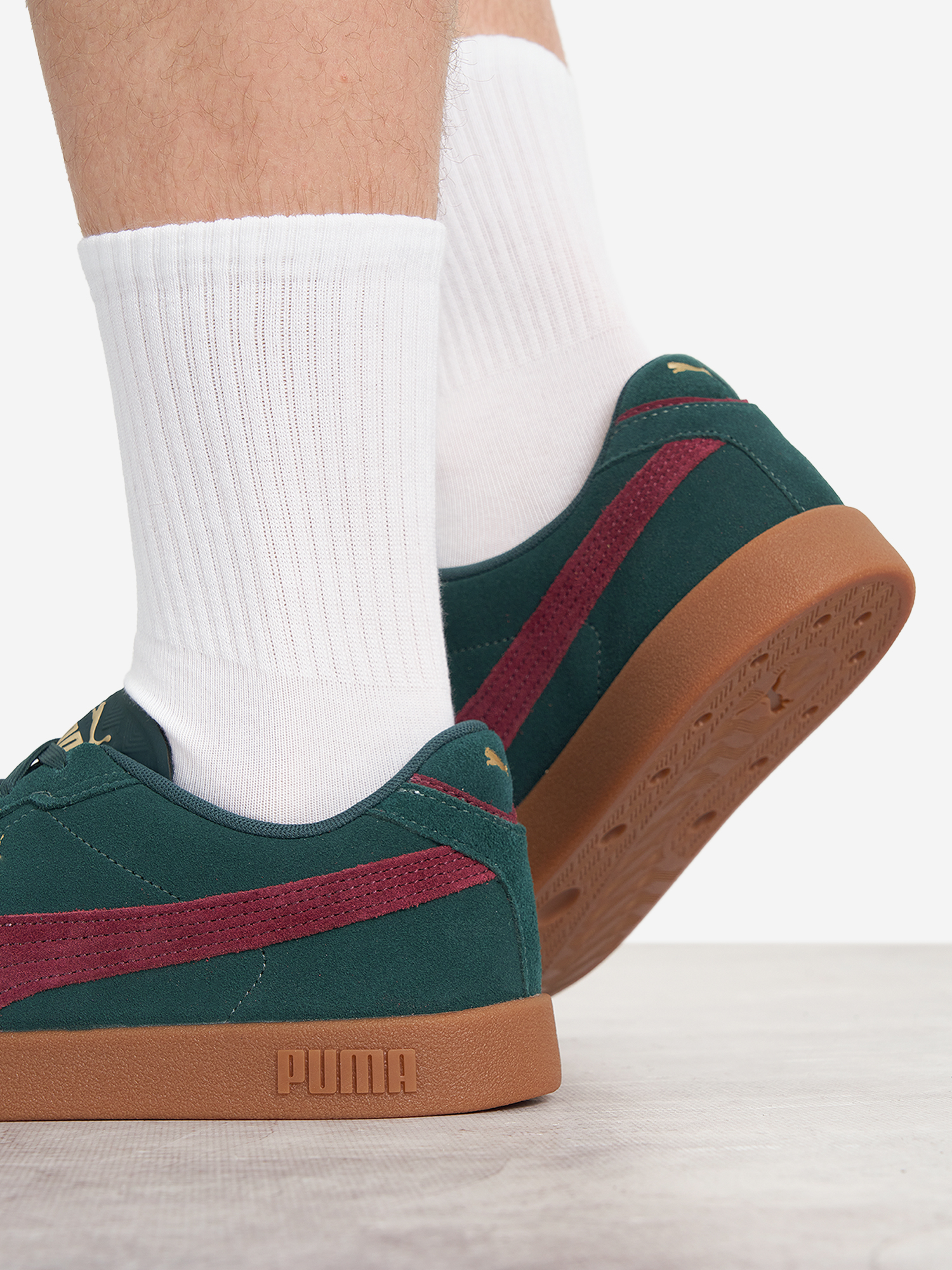 фото Кеды мужские puma club ii era suede, зеленый