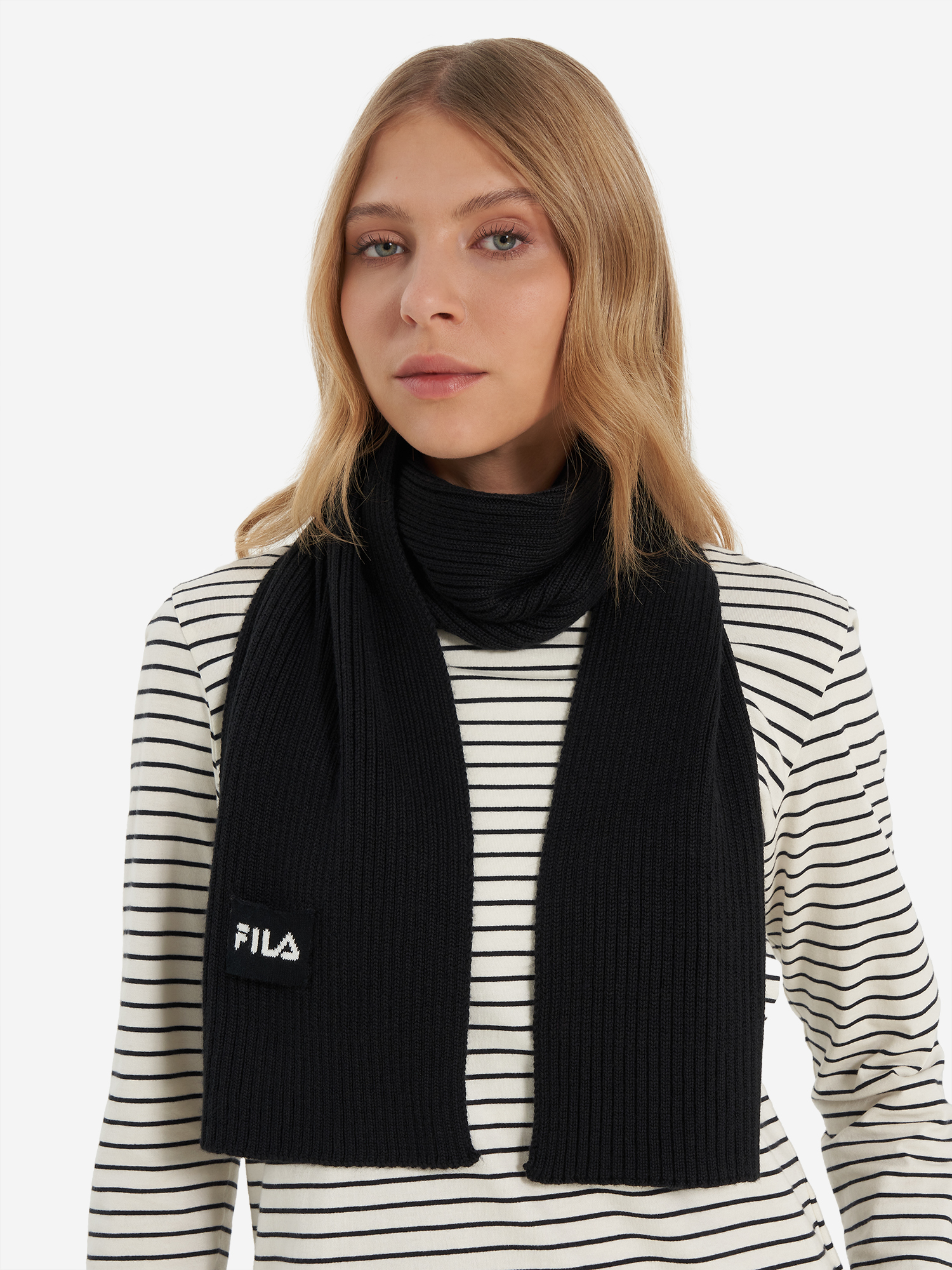 фото Шарф fila, черный