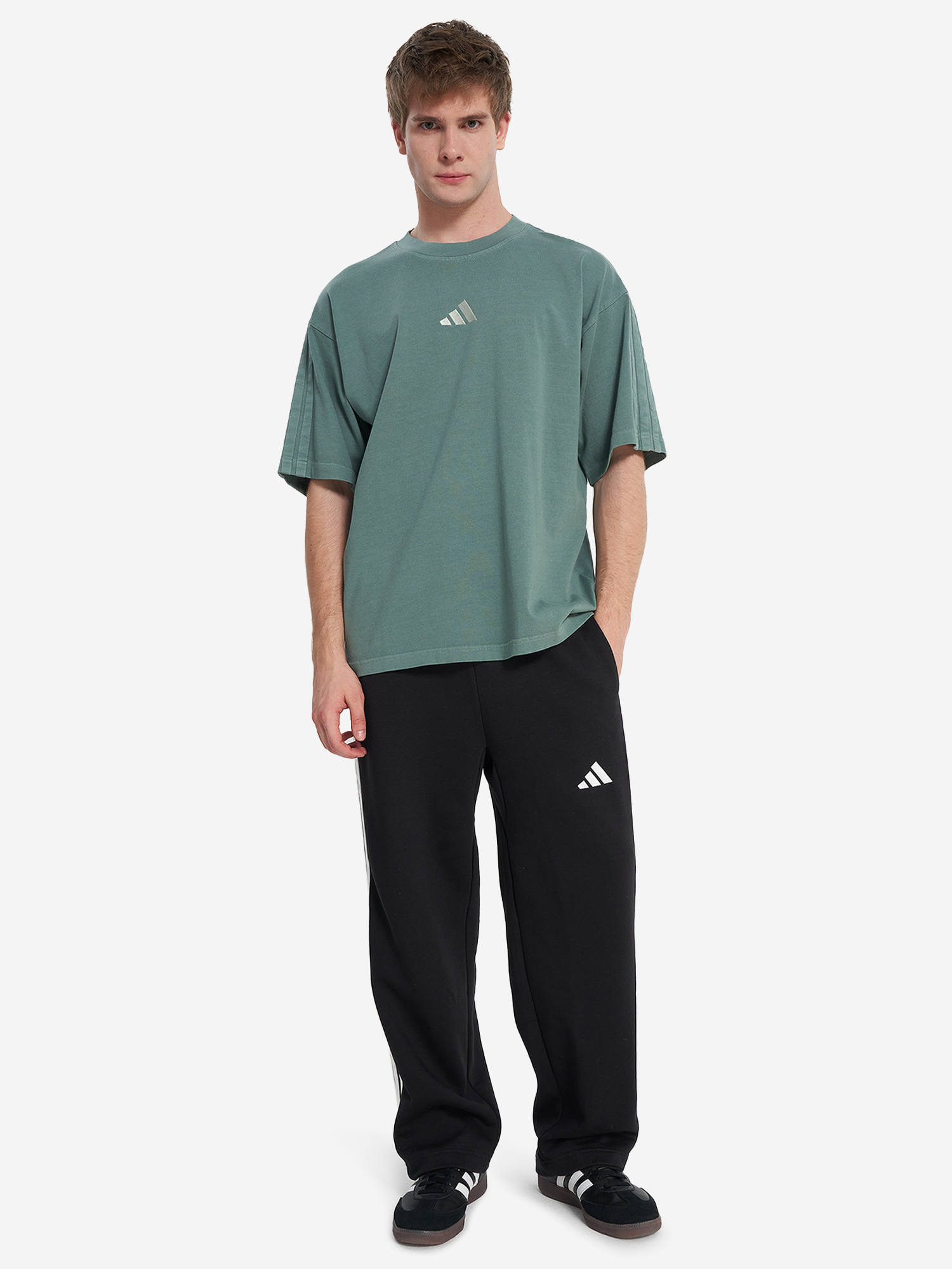 фото Футболка мужская adidas, зеленый