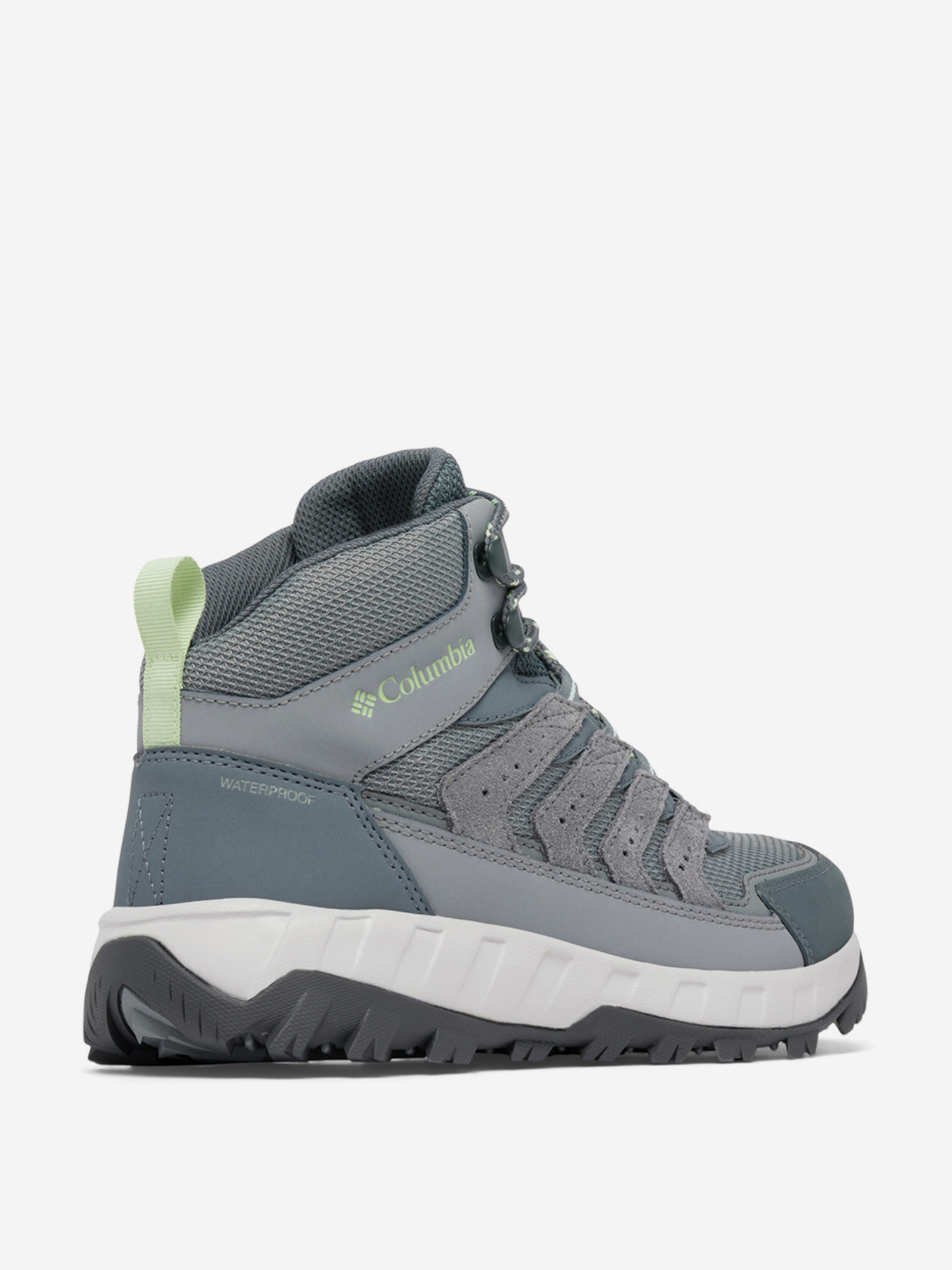 фото Ботинки женские columbia strata trail mid wp, серый