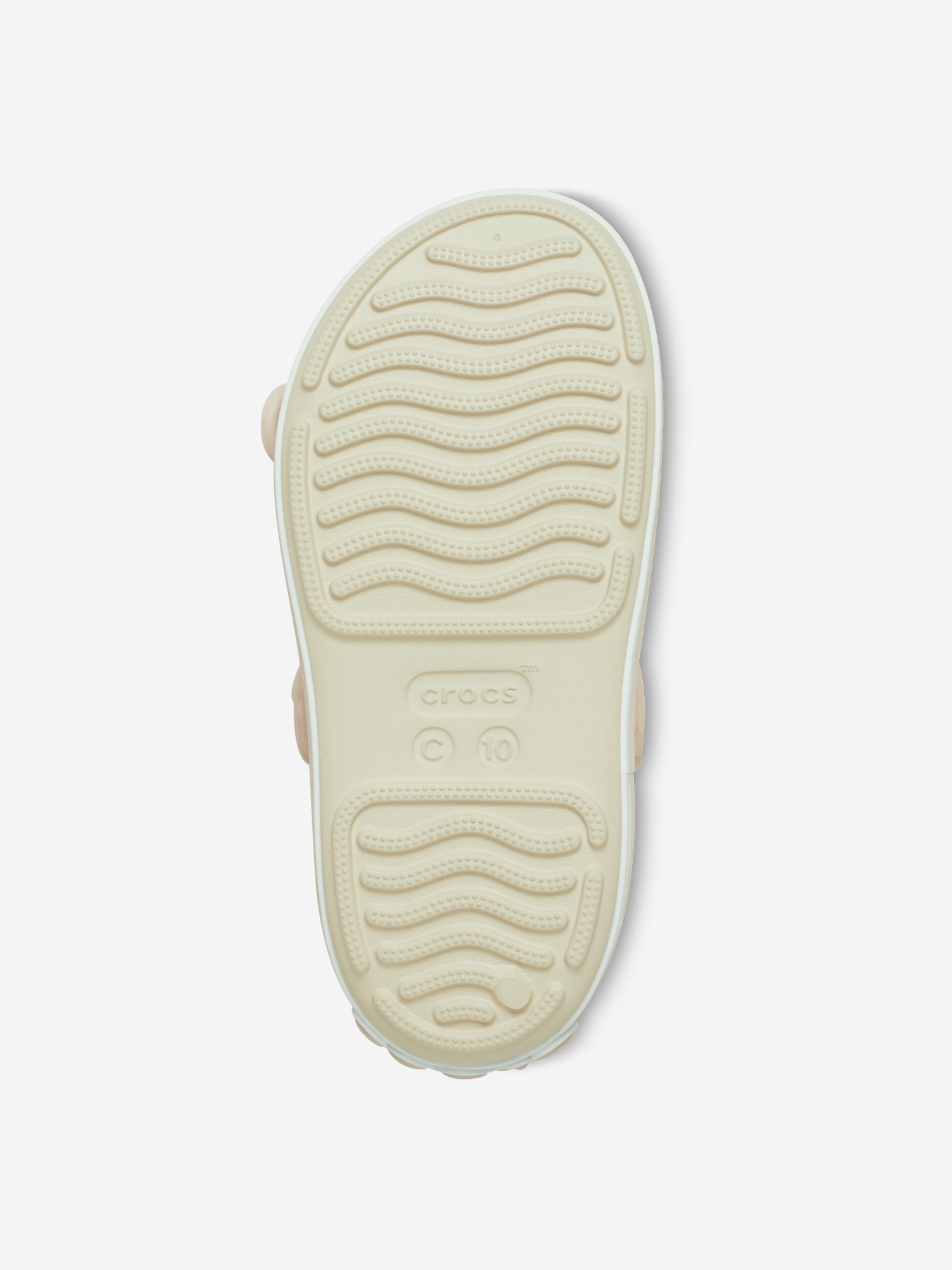 фото Сандалии для девочек crocs crocband cruiser, бежевый